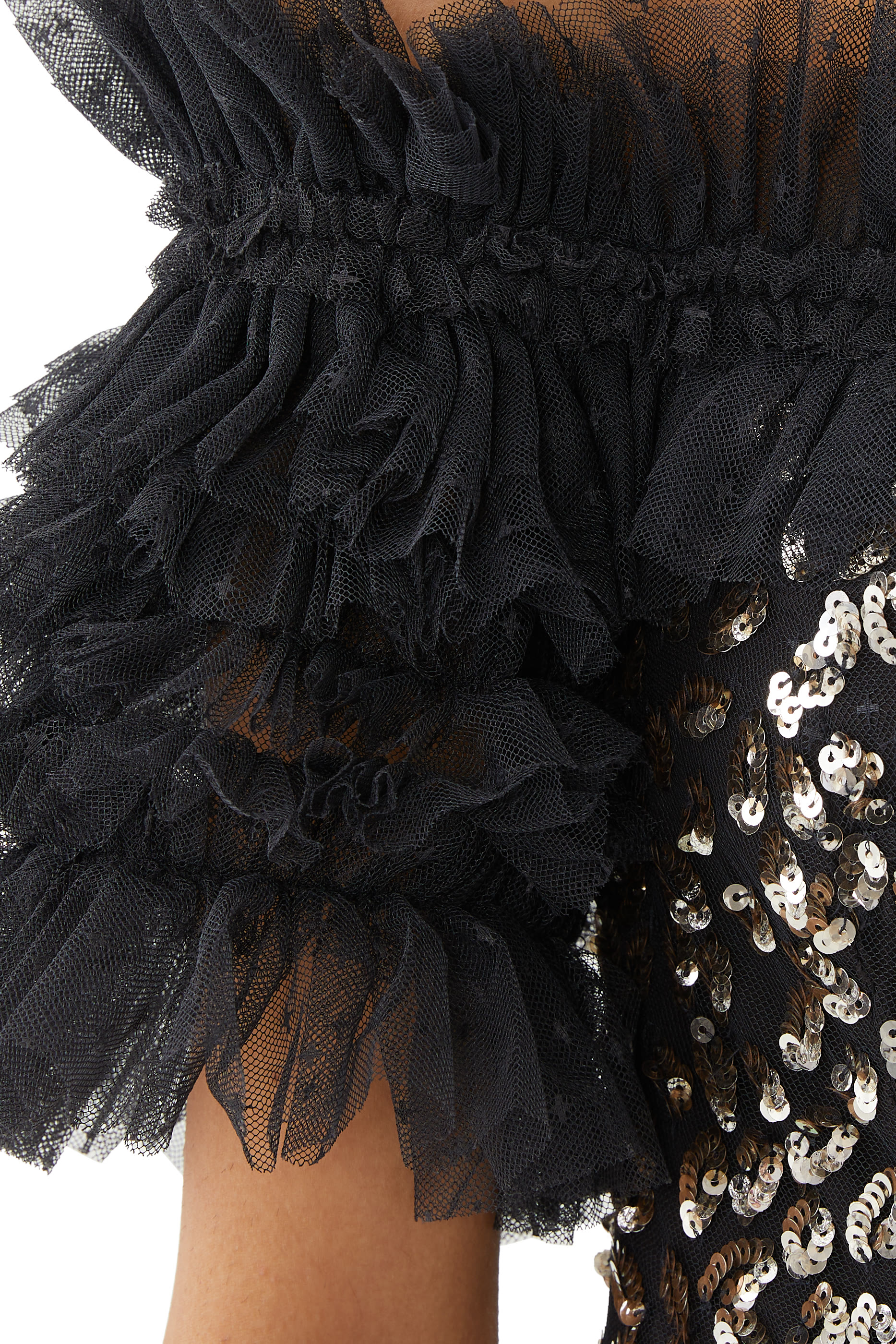 Autumn Leaves Off-Shoulder Ballerina Dress