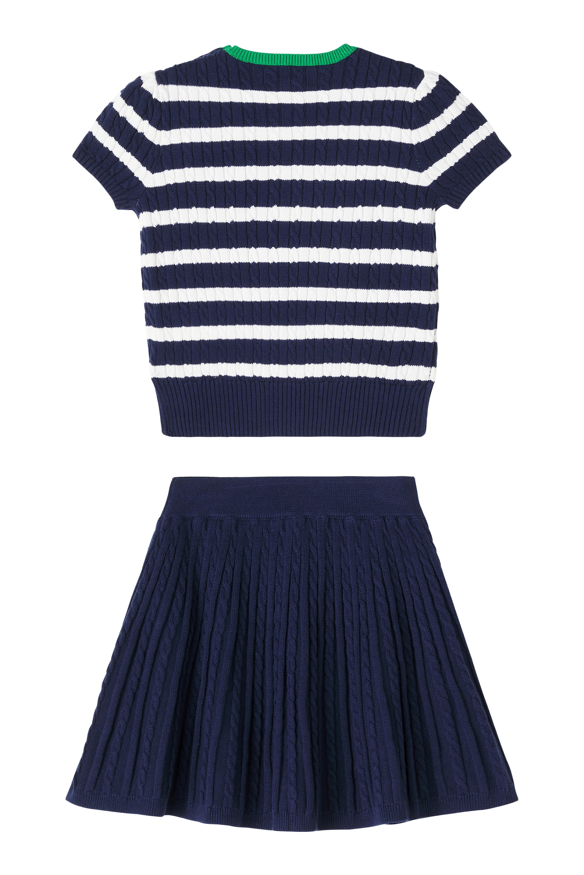 Kids Logo-Embroidered Skirt Set