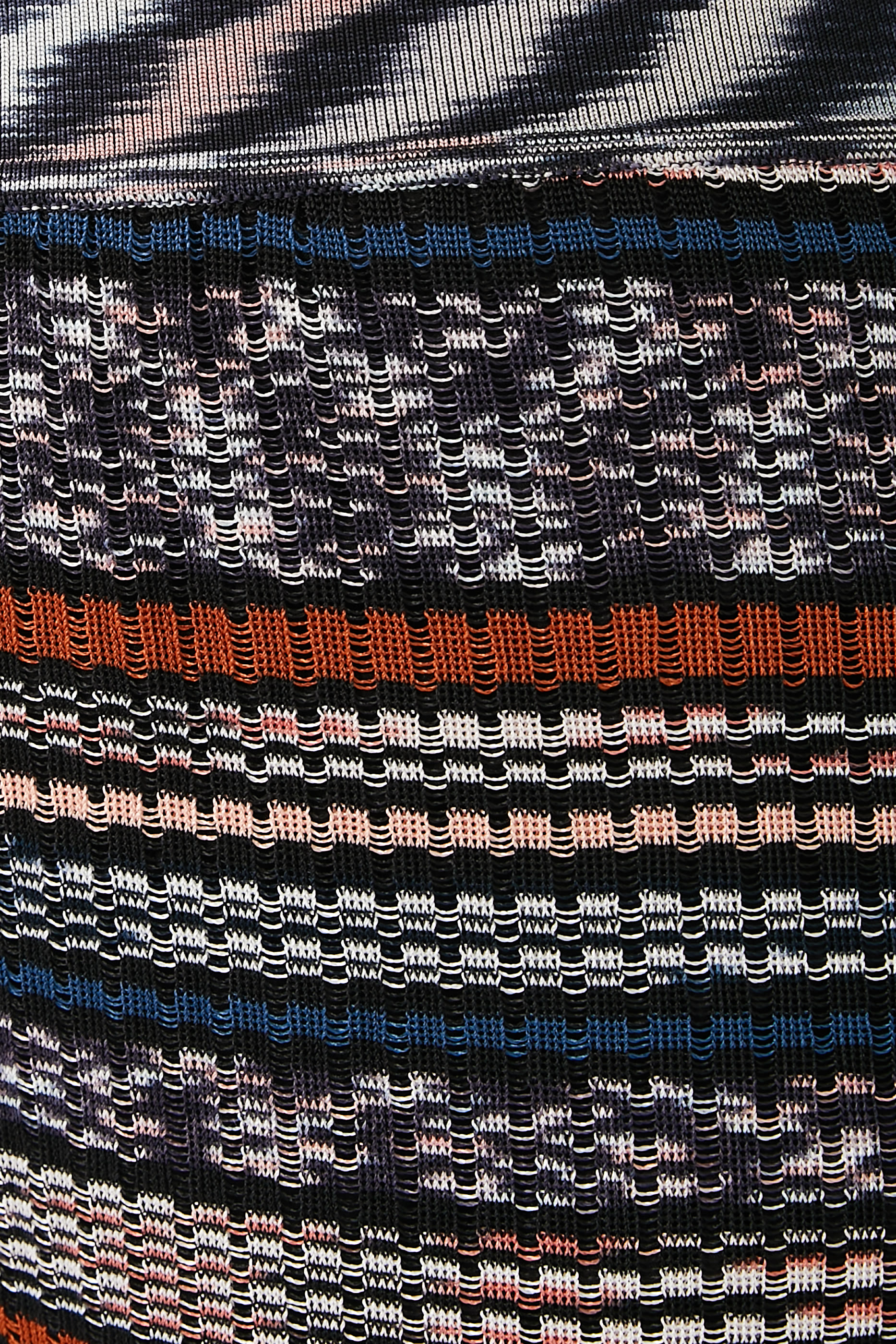 Space Rib Knit Flare Pants