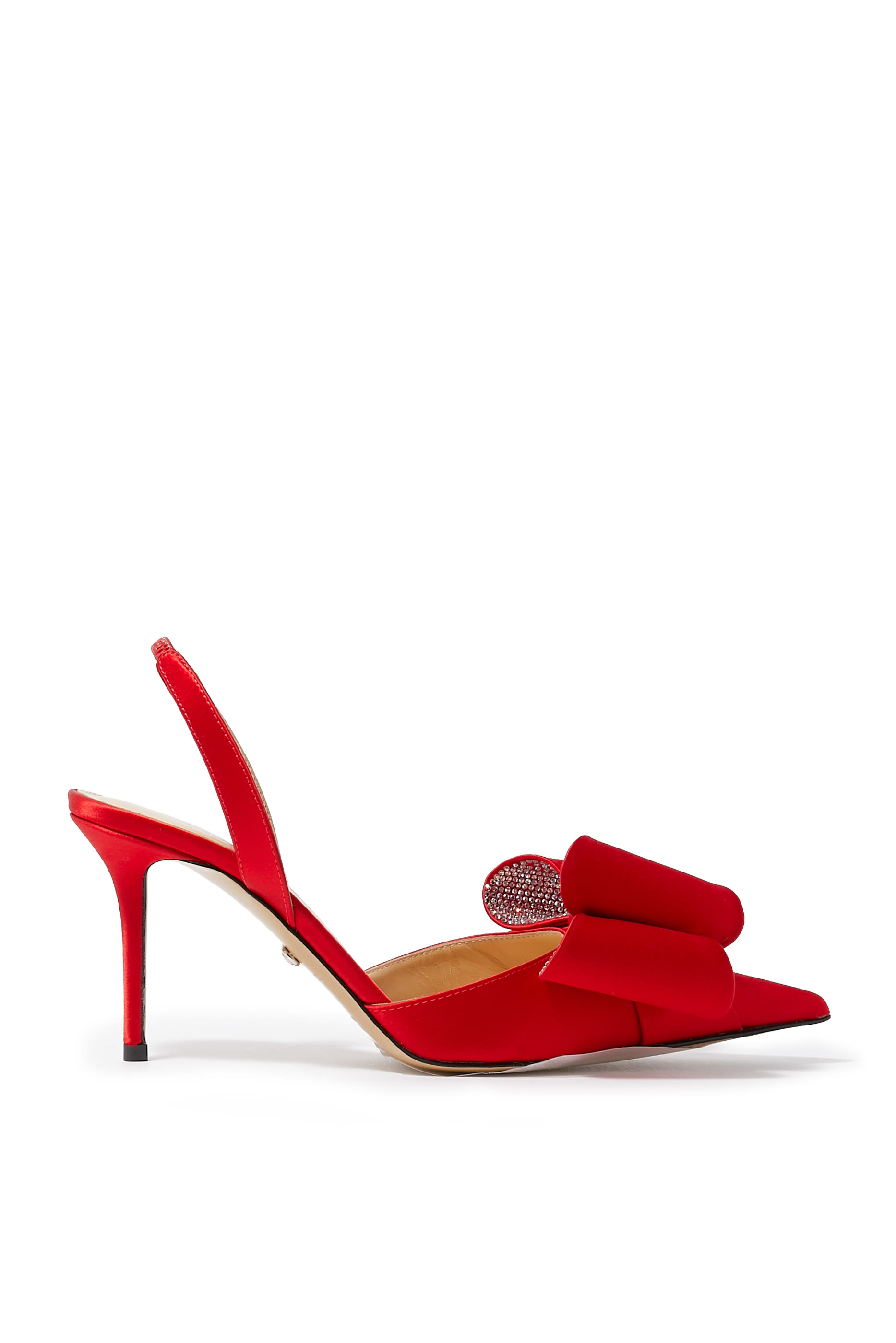 Le Cadeau 85 Bow-Detail Satin Pumps