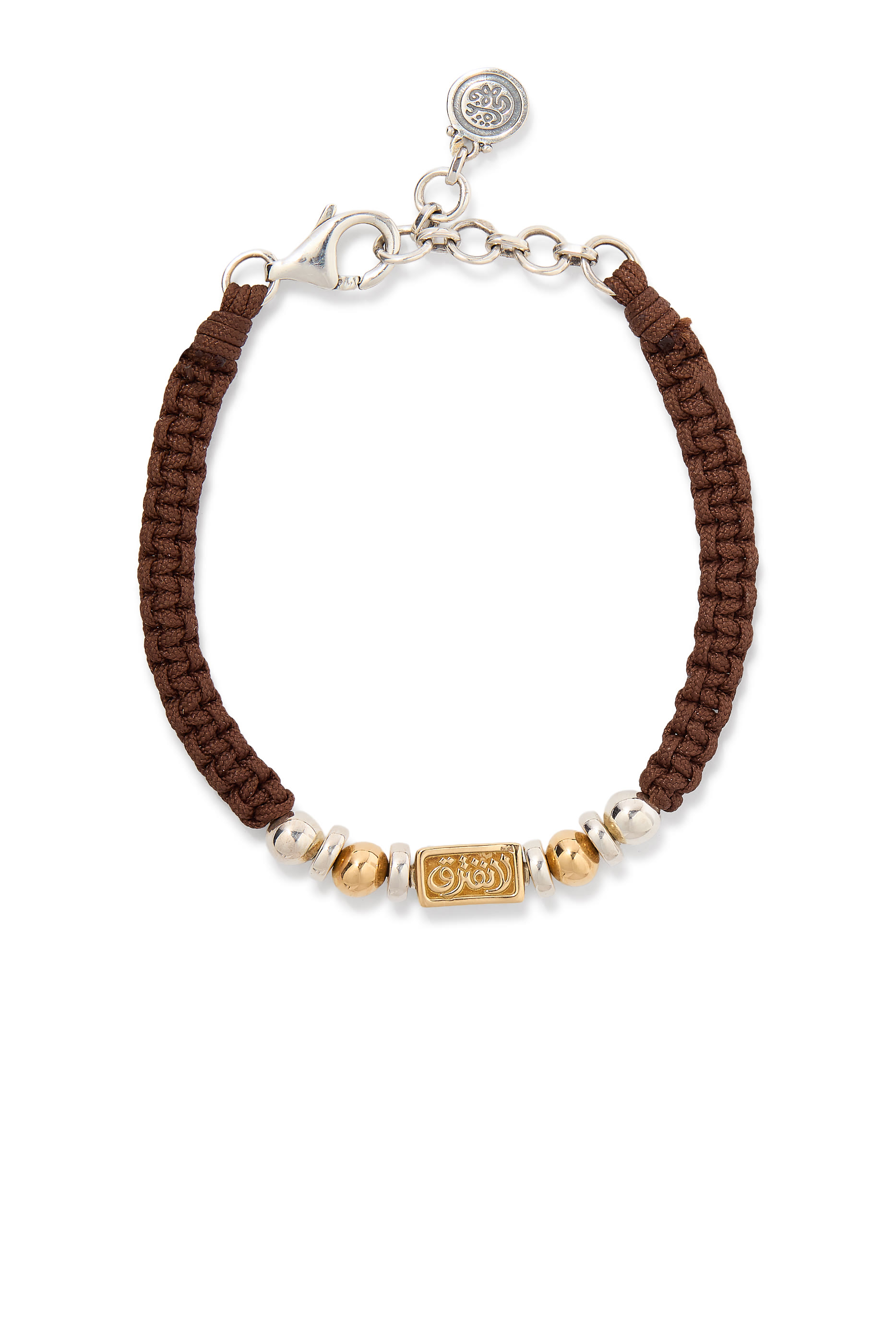 Never Apart Braided Bracelet, 18K Yellow Gold, Sterling Silver & Fabric