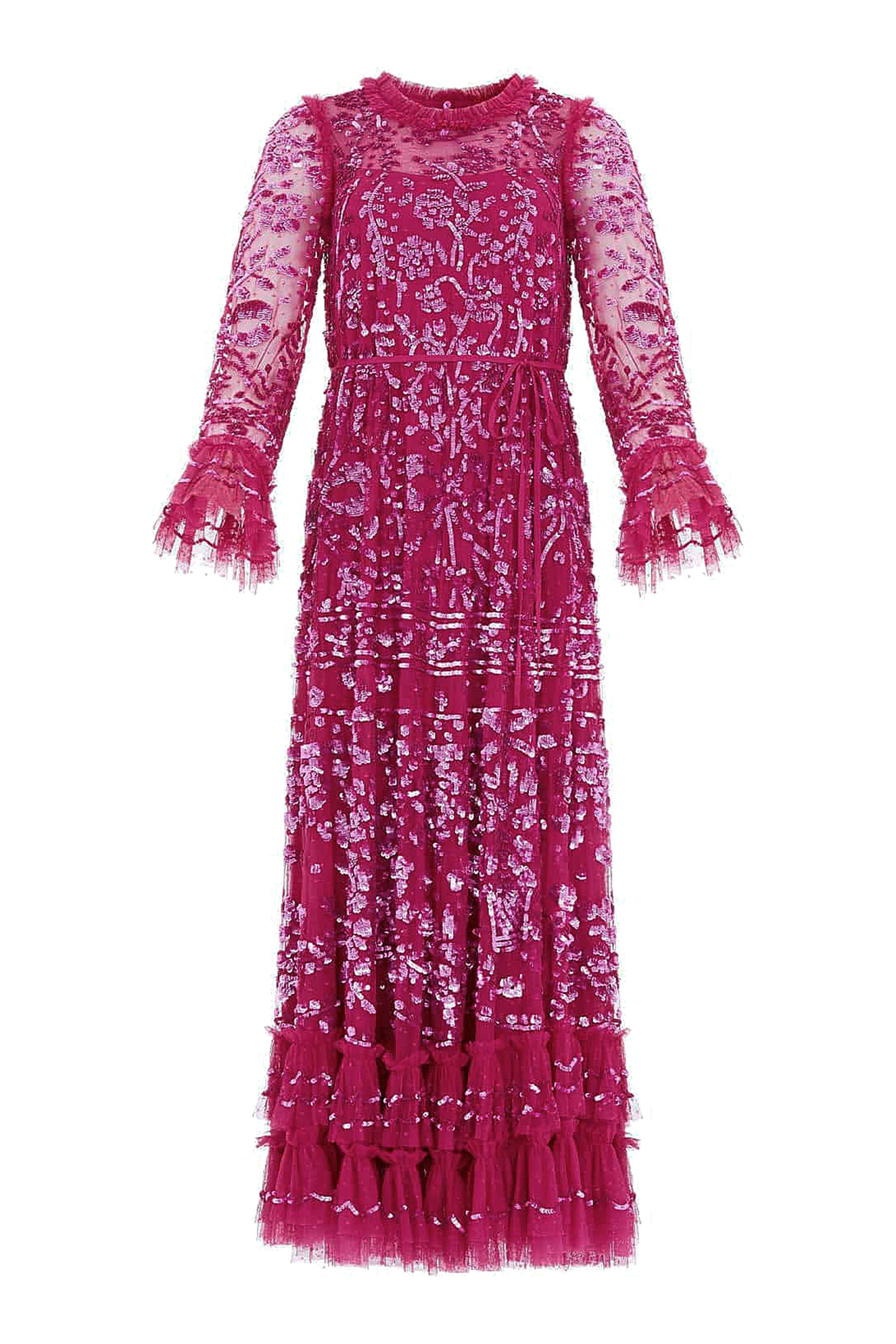 Celia Long Sleeve Ankle Gown