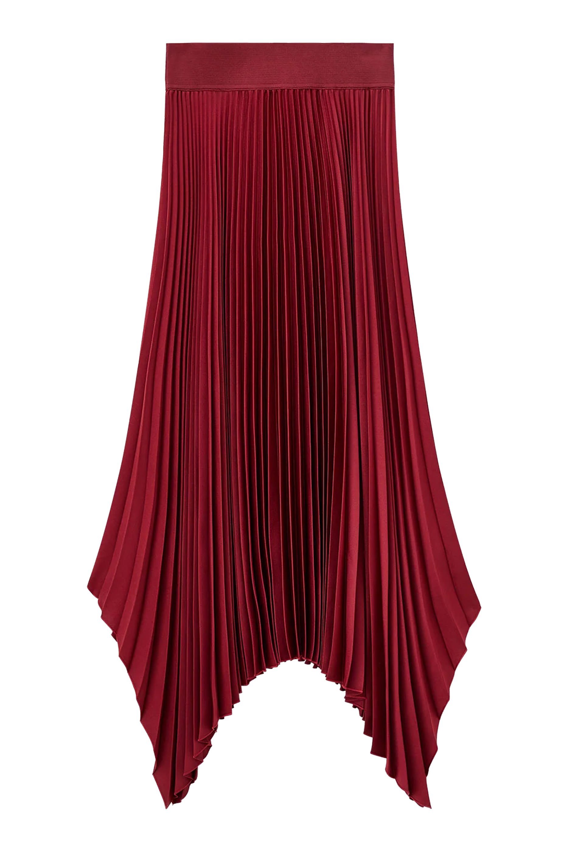 Knit Weave Pliss&eacute; Ade Skirt