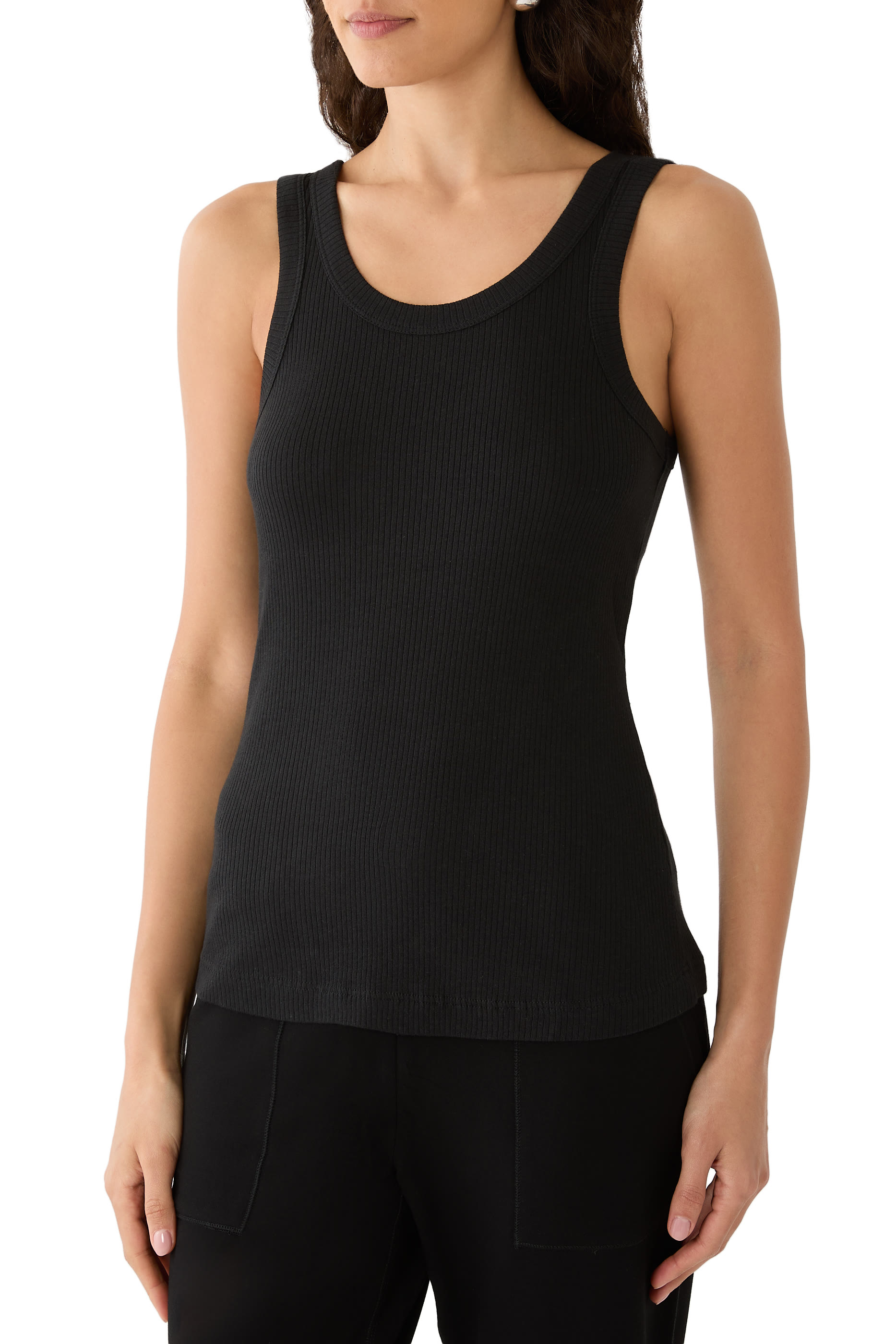 Ribbed Organic Cotton Lounge Vest