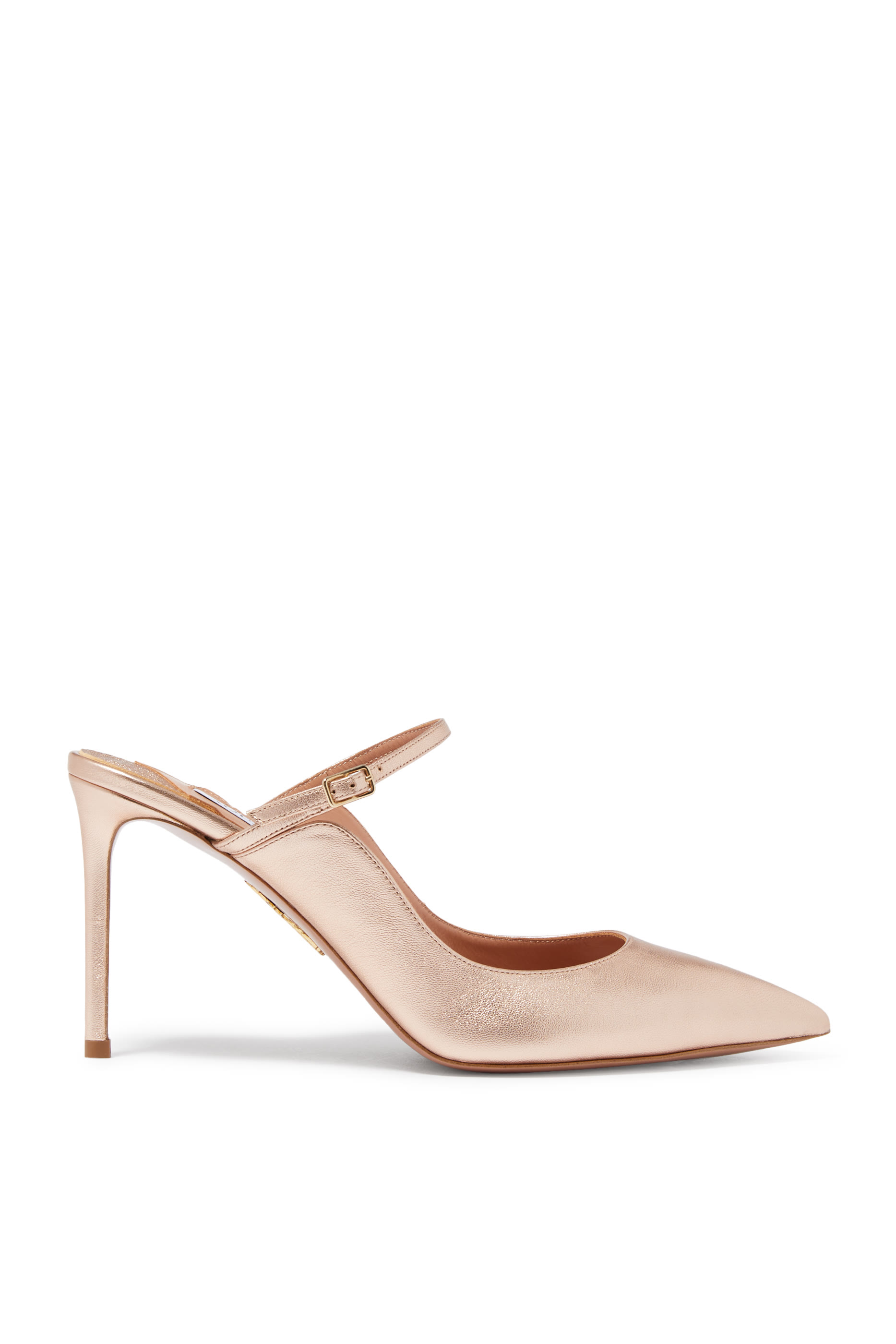 Bellezza 85 Metallic Leather Mules