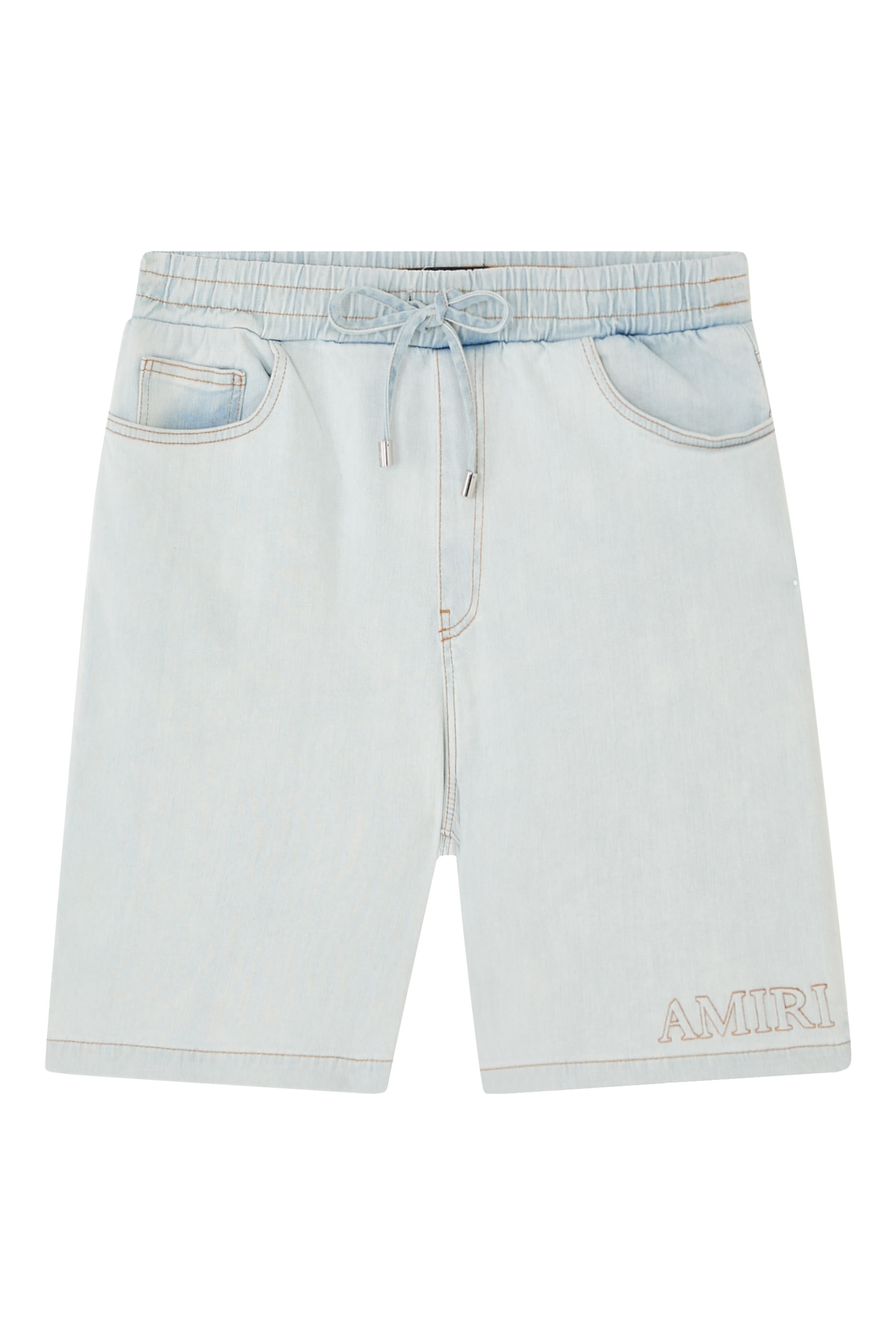  Logo Denim Shorts