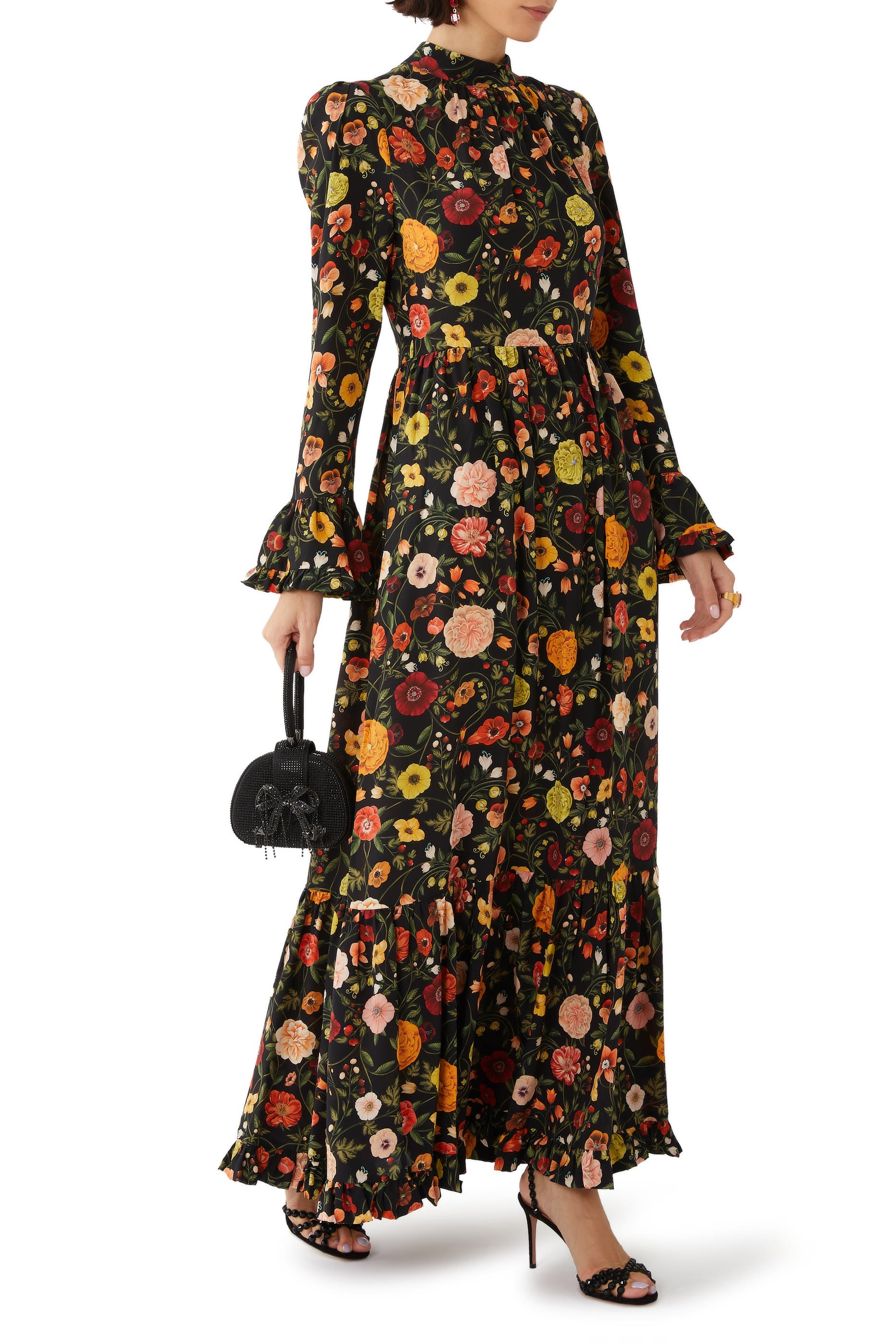 Visconti Botticelli Crepe De Chine Dress