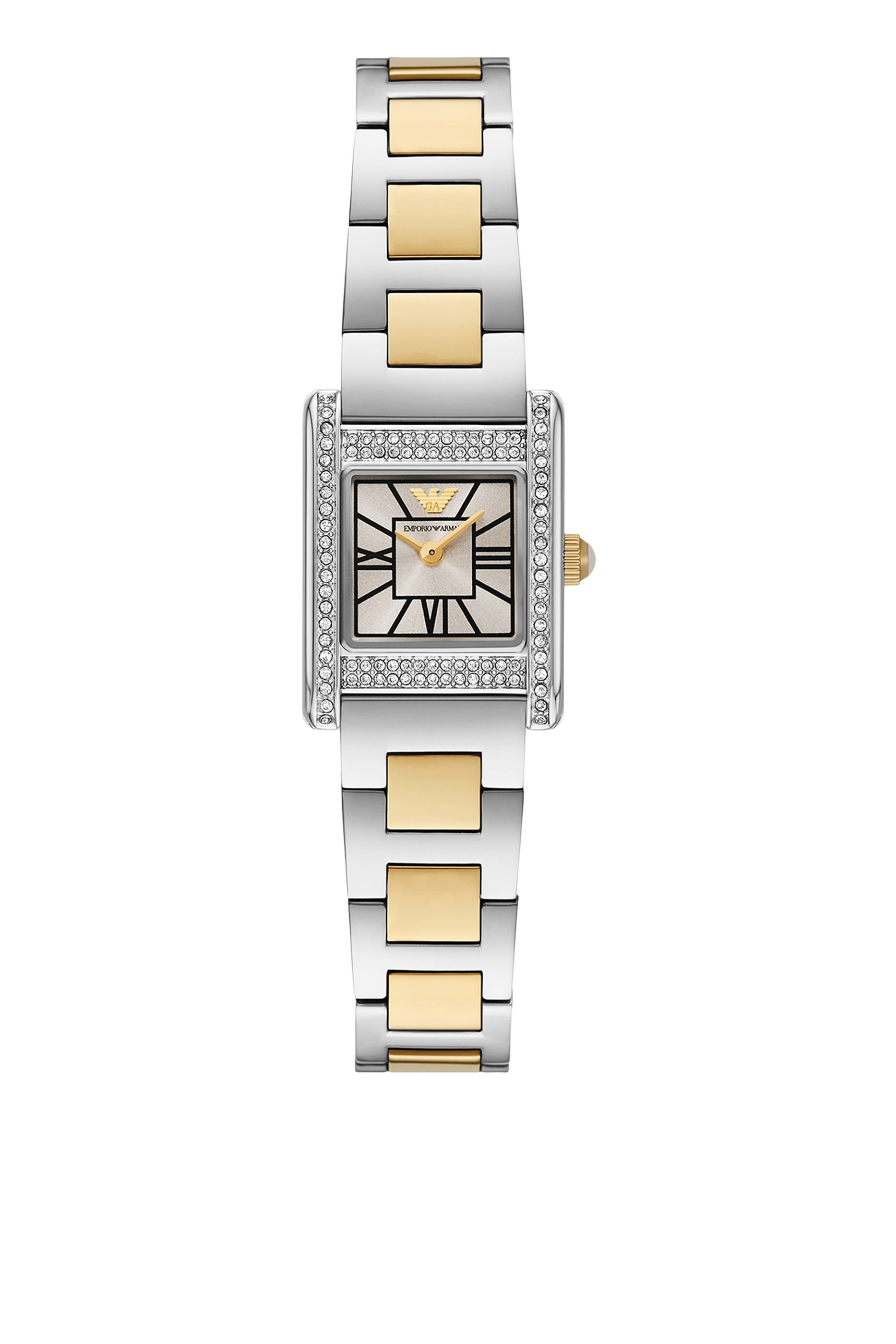 Two-Hand Two-Tone Stainless Steel Watch