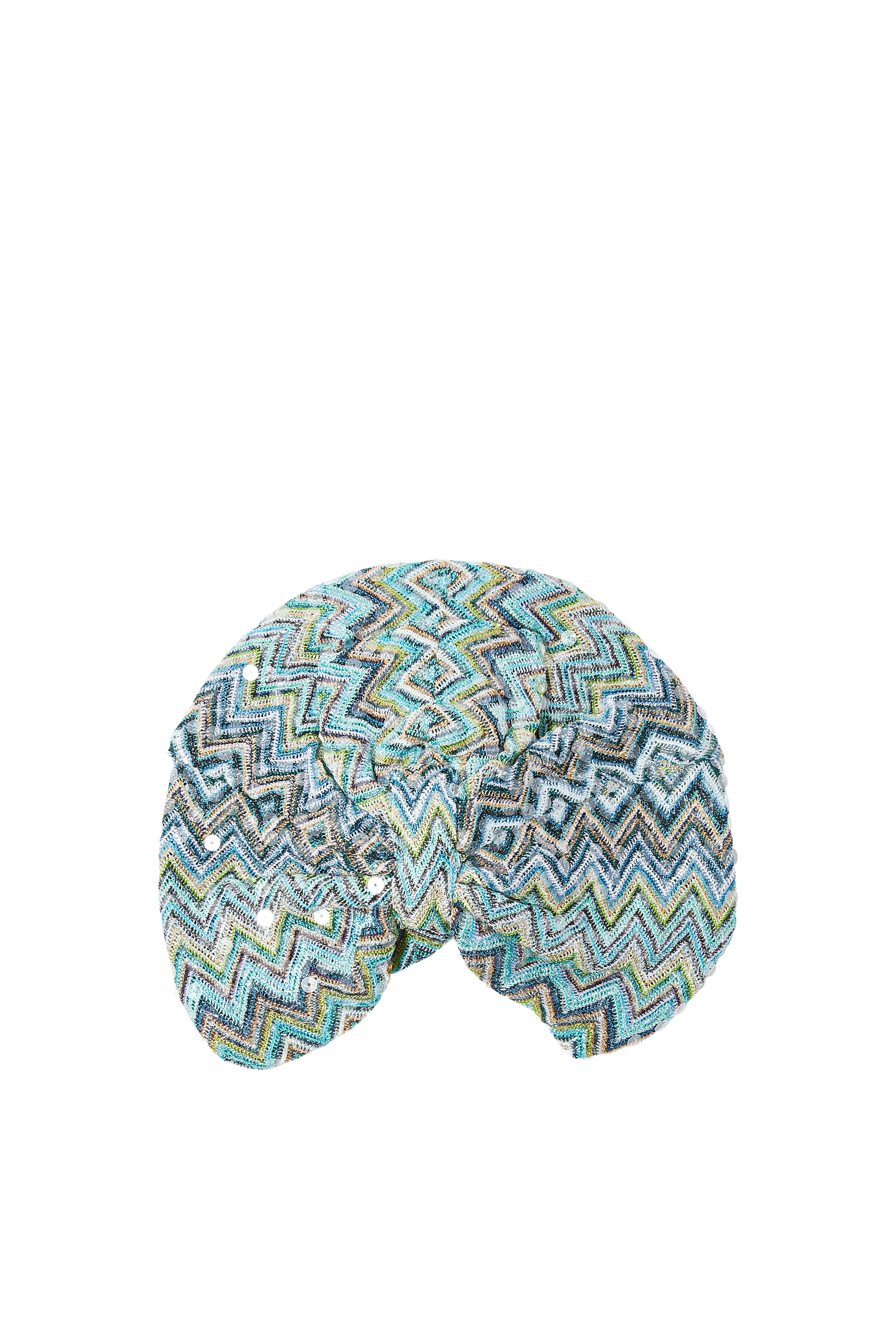 Exclusive Mare Chevron Raschel Turban