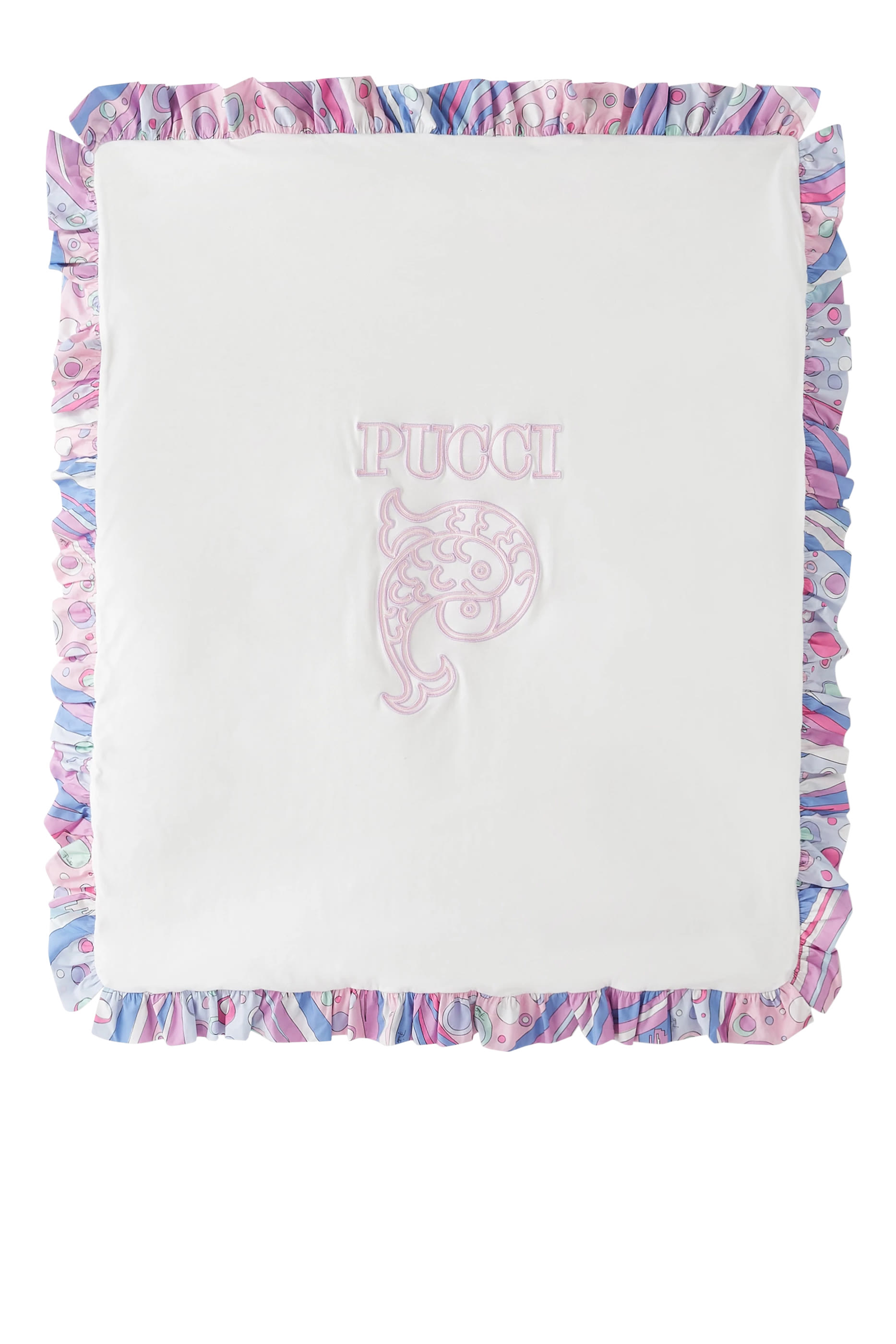 Kids Logo-Embroidered Blanket