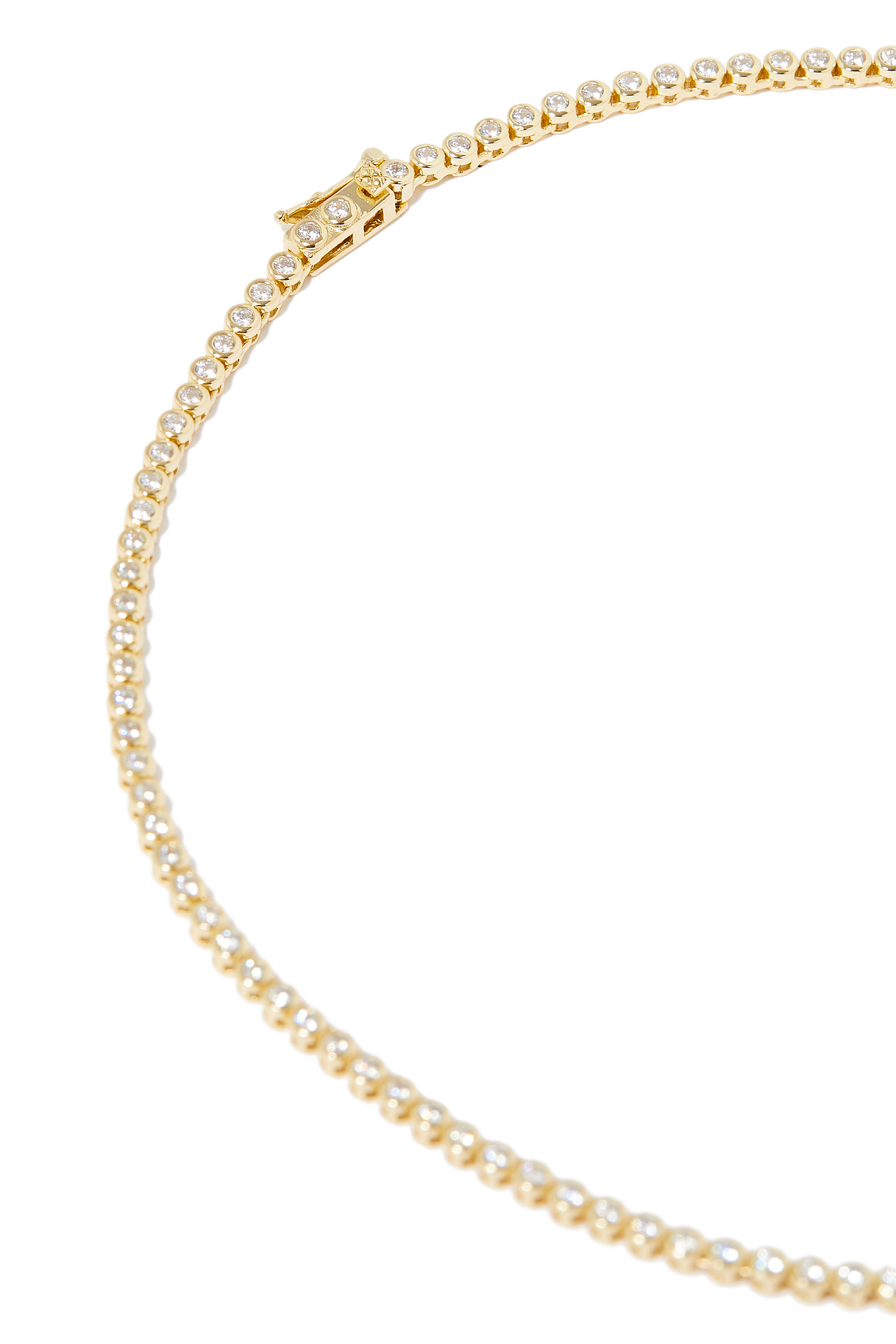Bezel Tennis Necklace