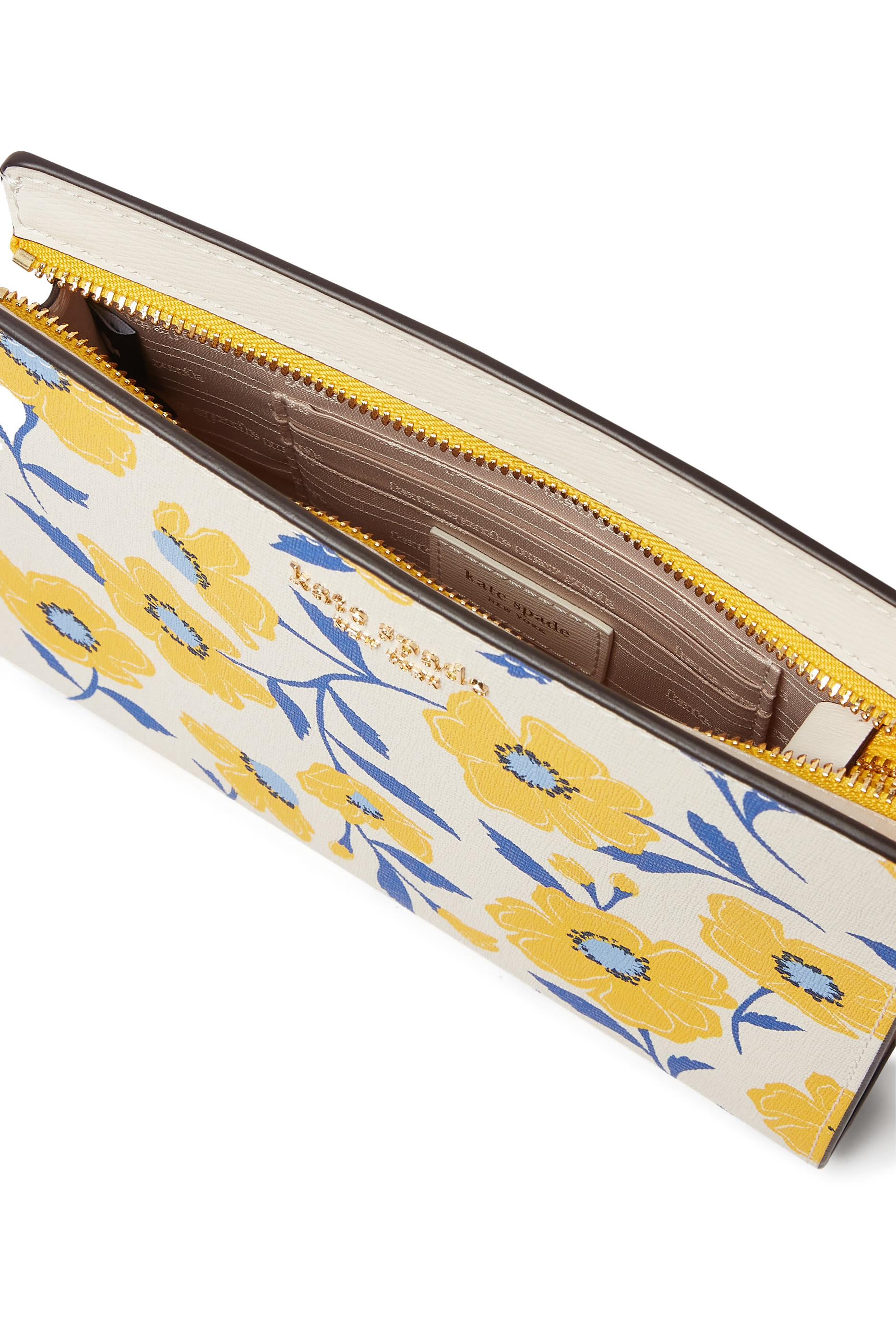 Morgan Sunshine Floral Printed Card Case Wristlet