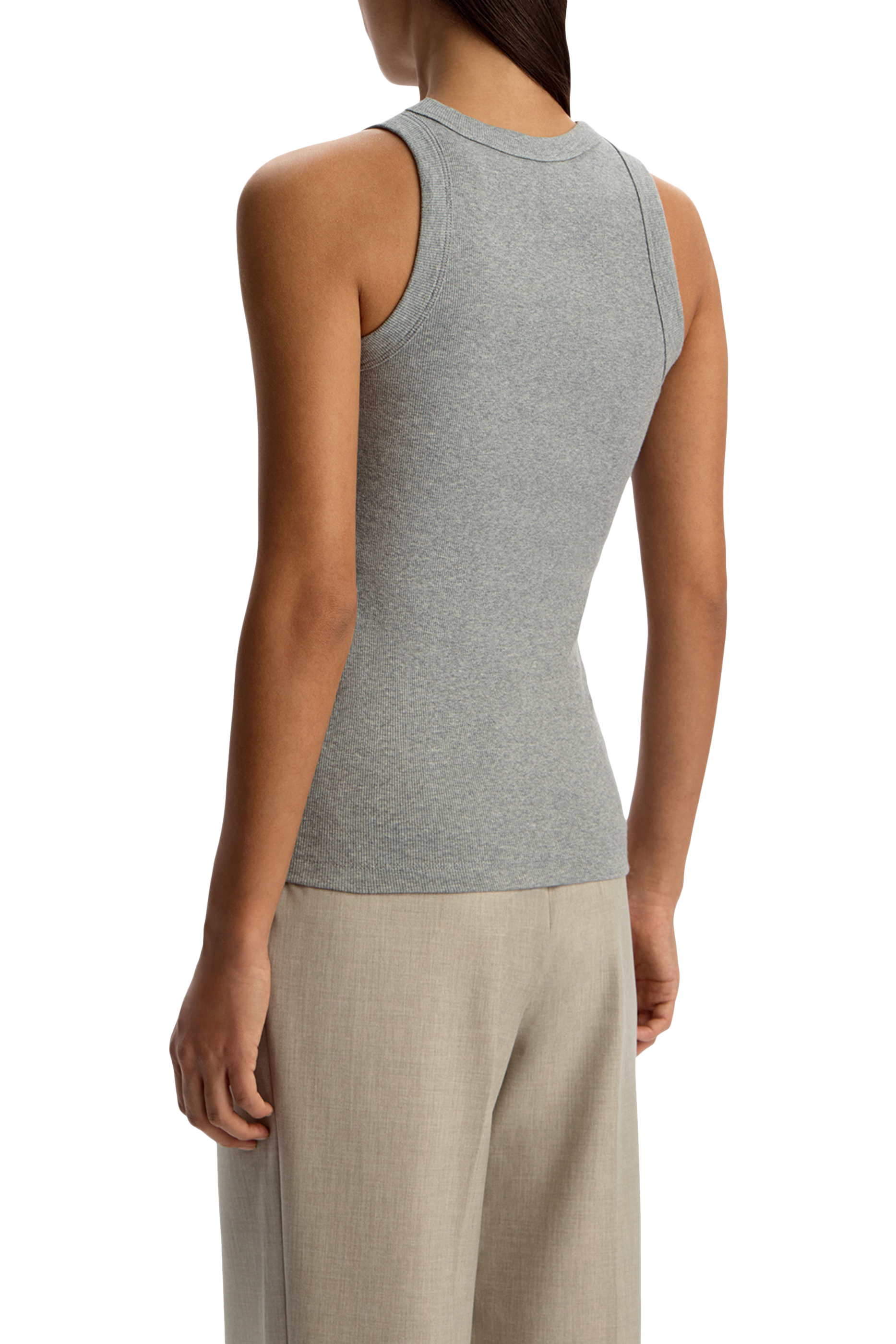  Ribbed Cotton Tank Top