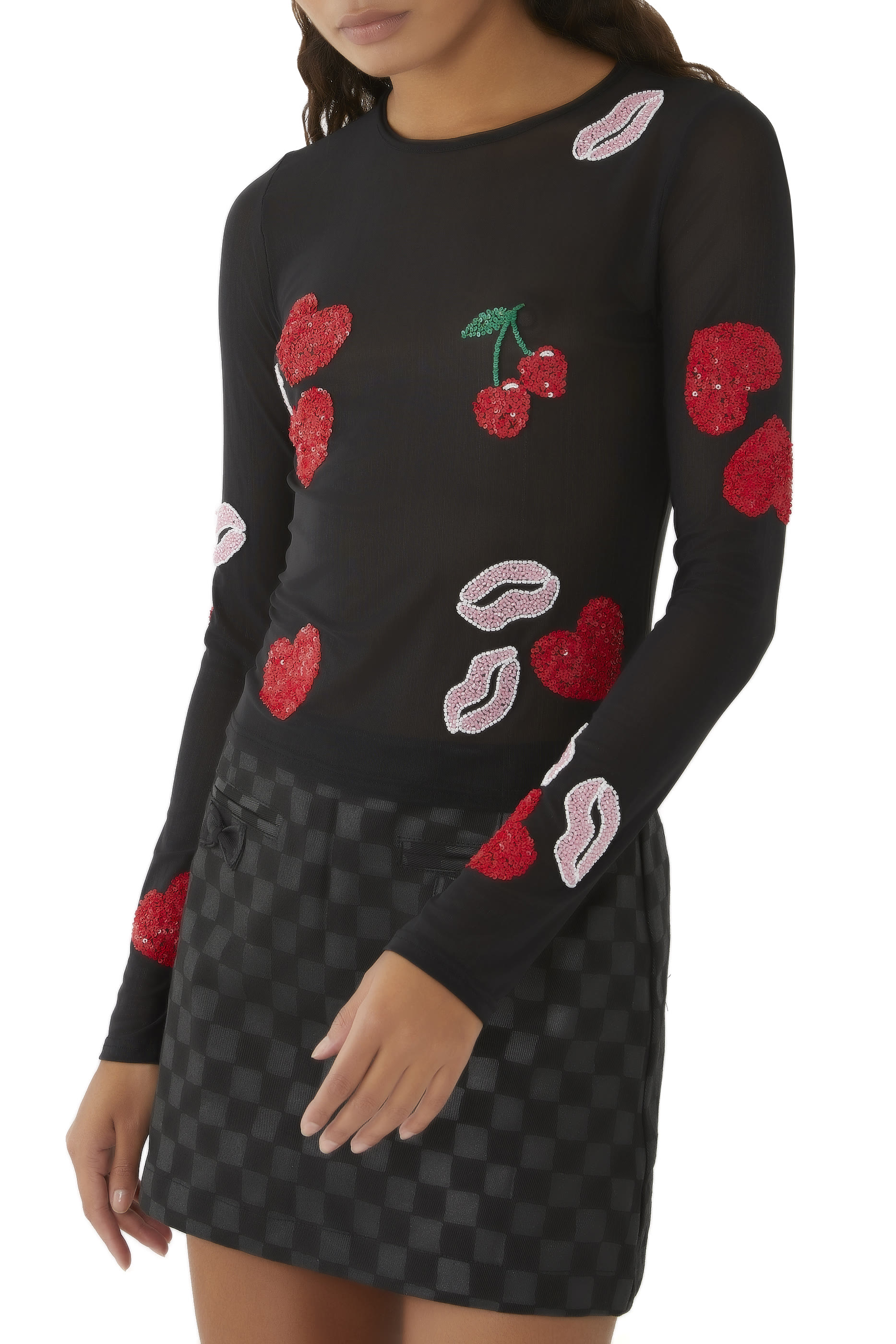 Wild At Heart Mesh Top