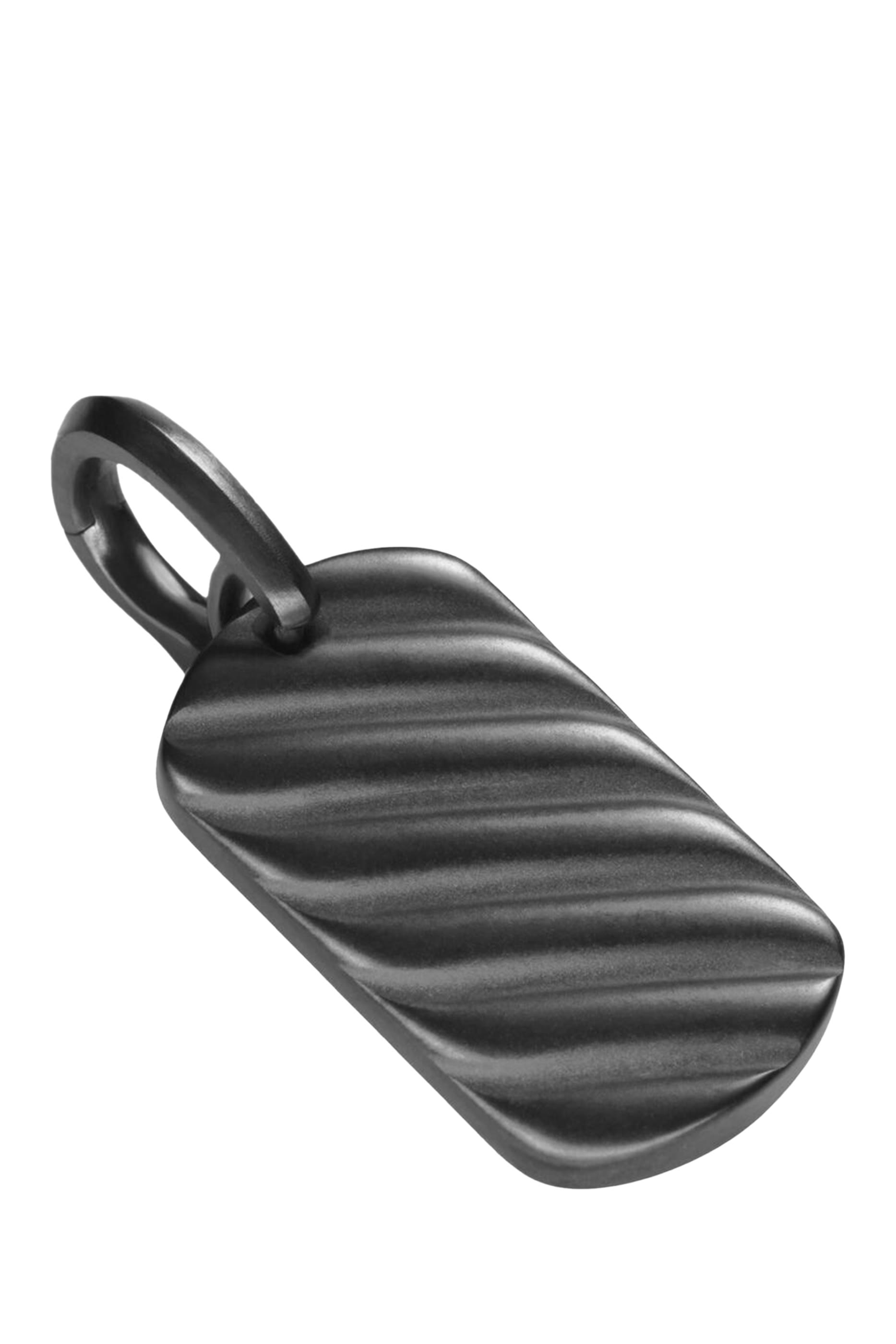 Sculpted Tag Pendant, Titanium