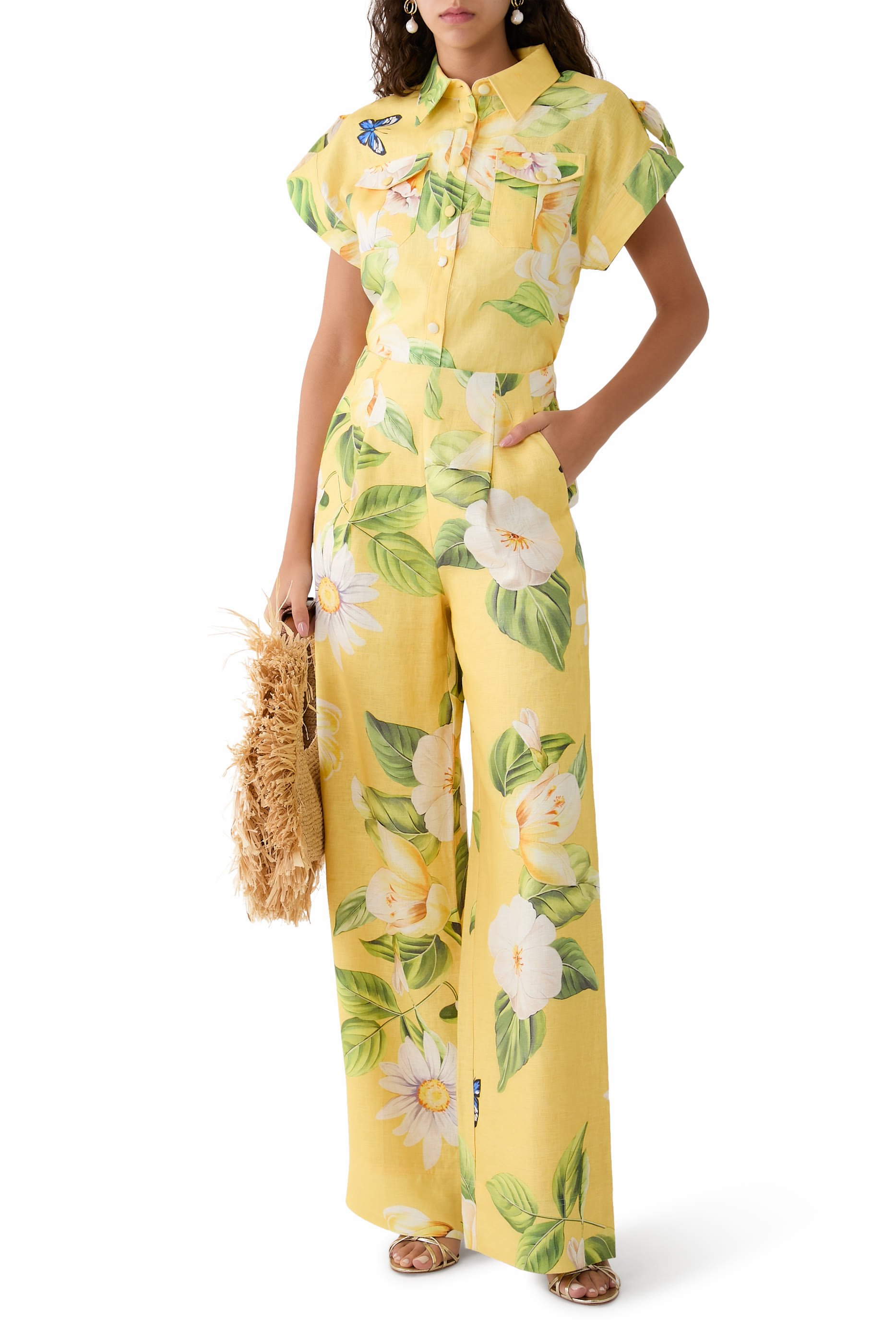 Luisa Pants -  Joie Print in Sunshine