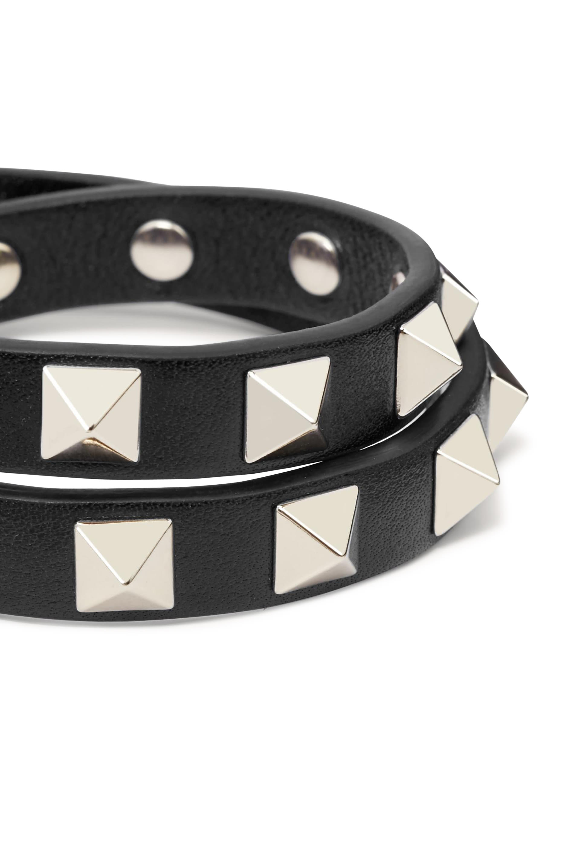  Rockstud Leather Bracelet