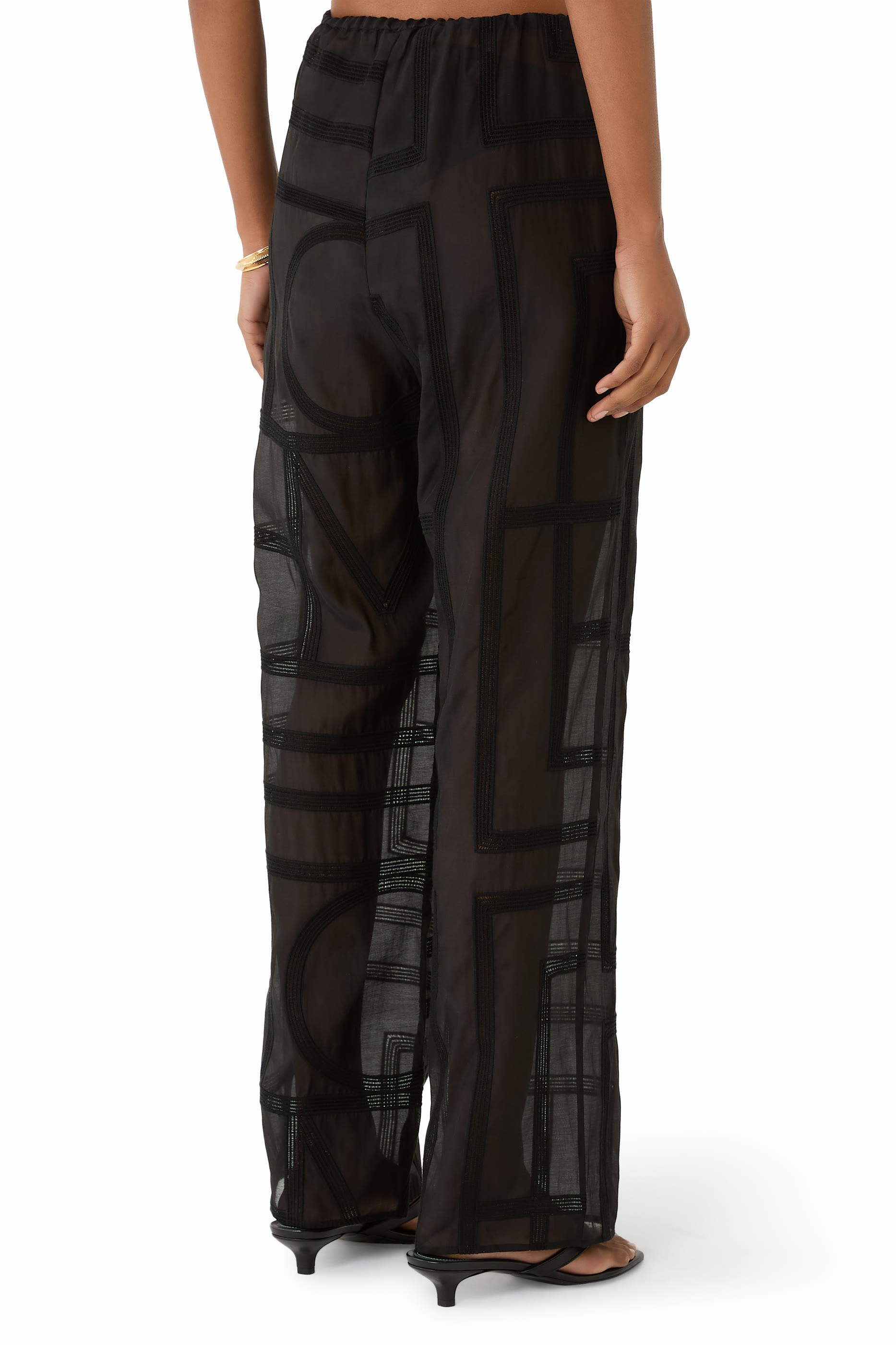  Monogram Crochet Pajama Trousers