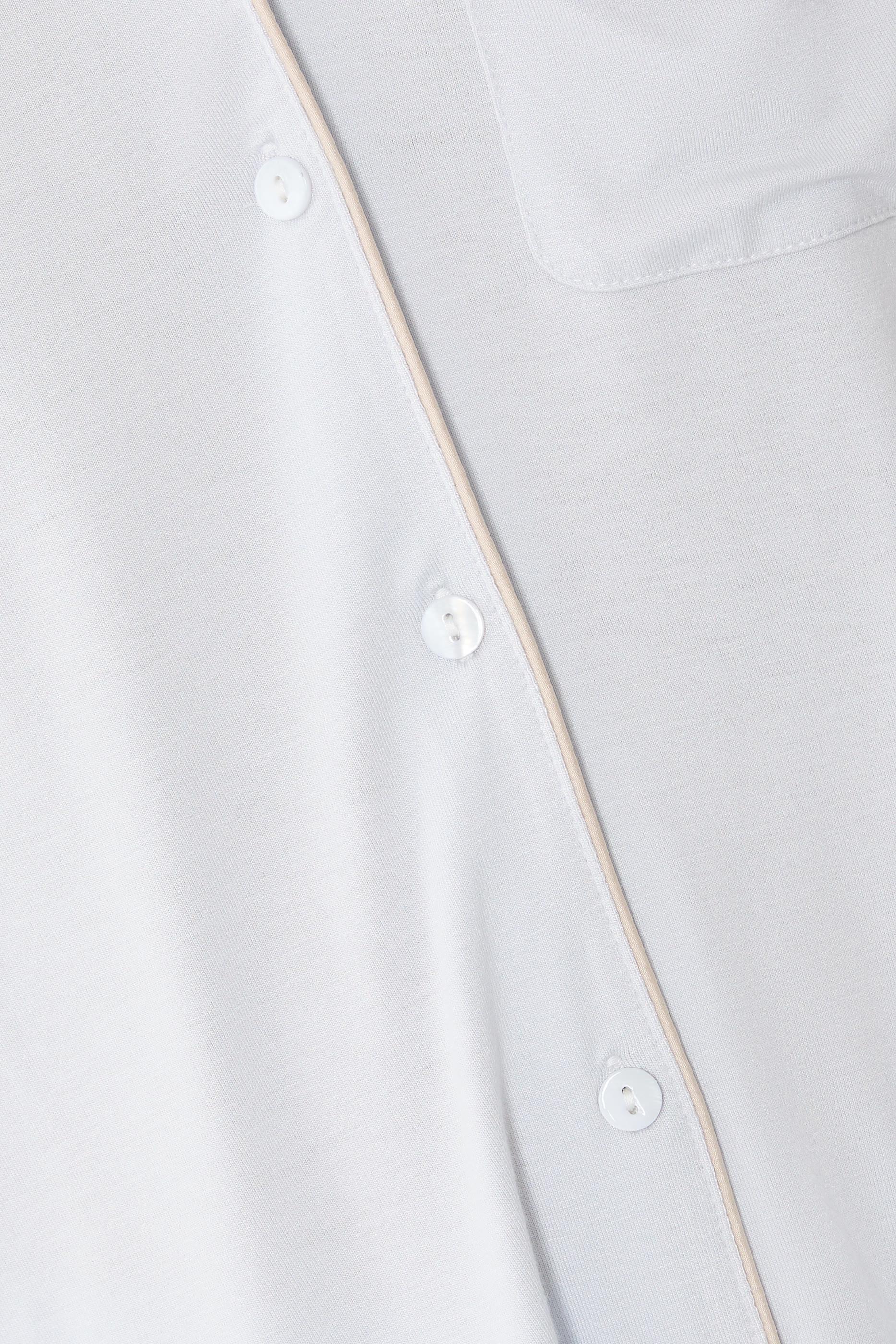 Jersey Piped Detail Relaxed Pajama Set