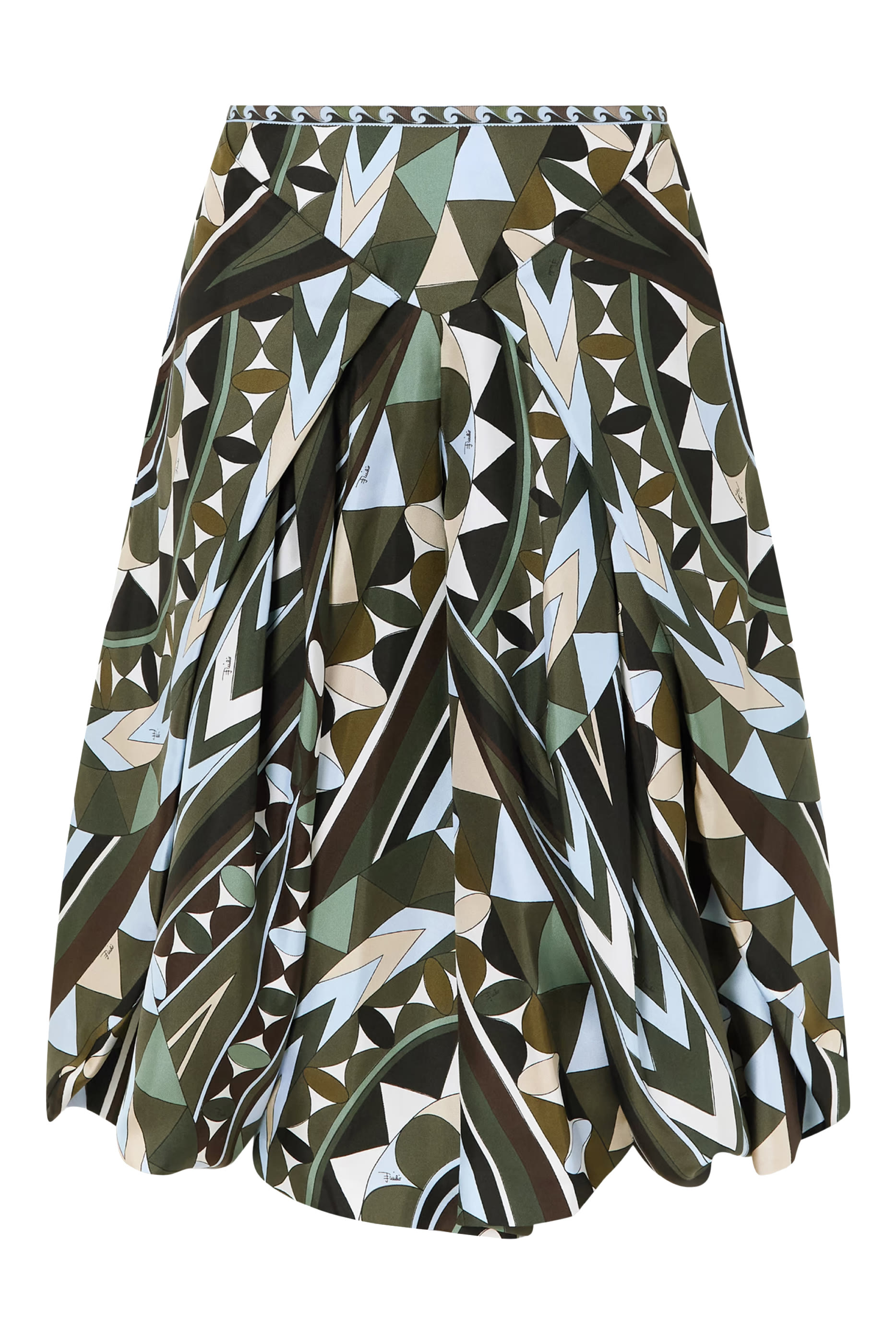 Manuba Print Wide Silk Pants 