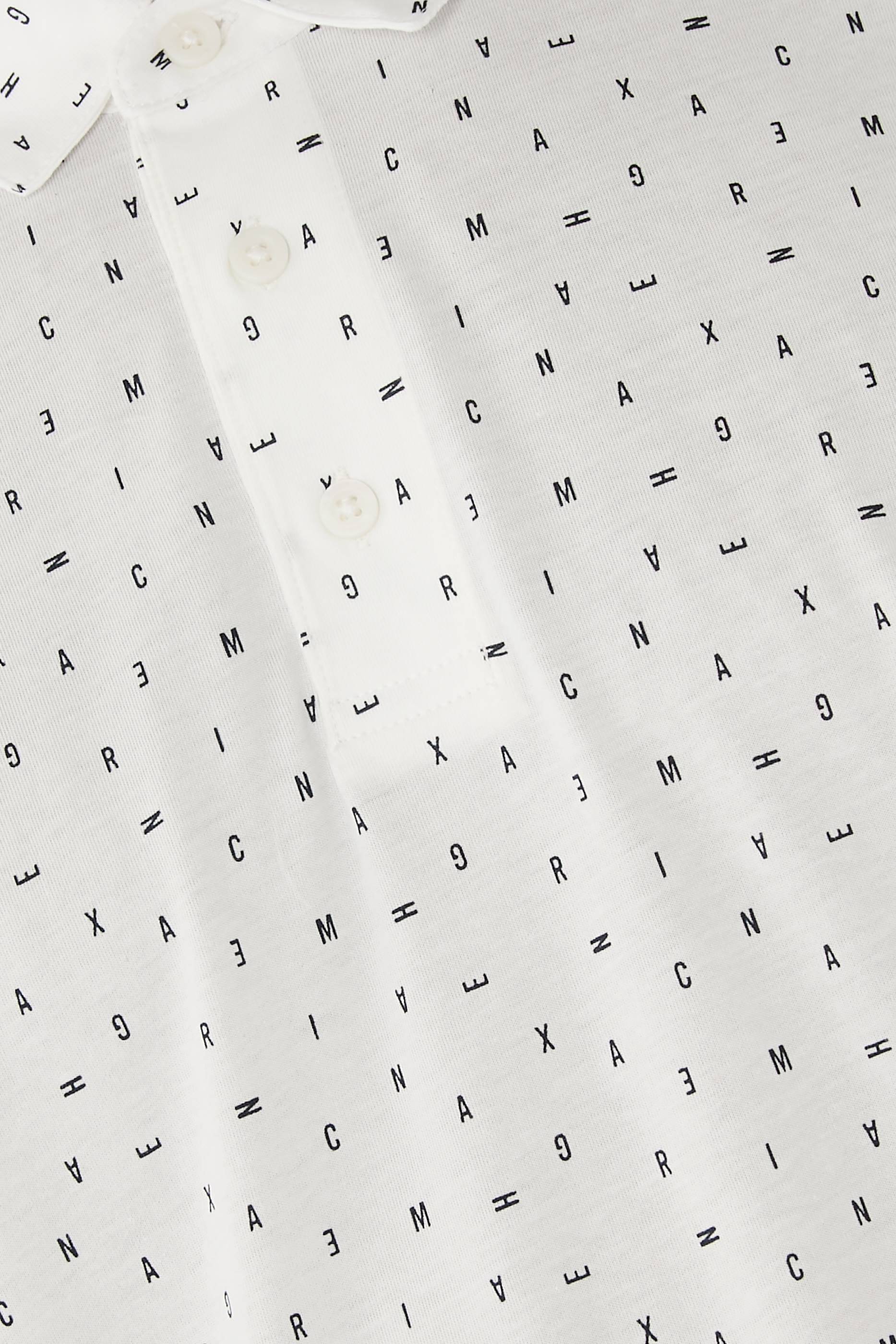 Logo Pattern Polo Shirt