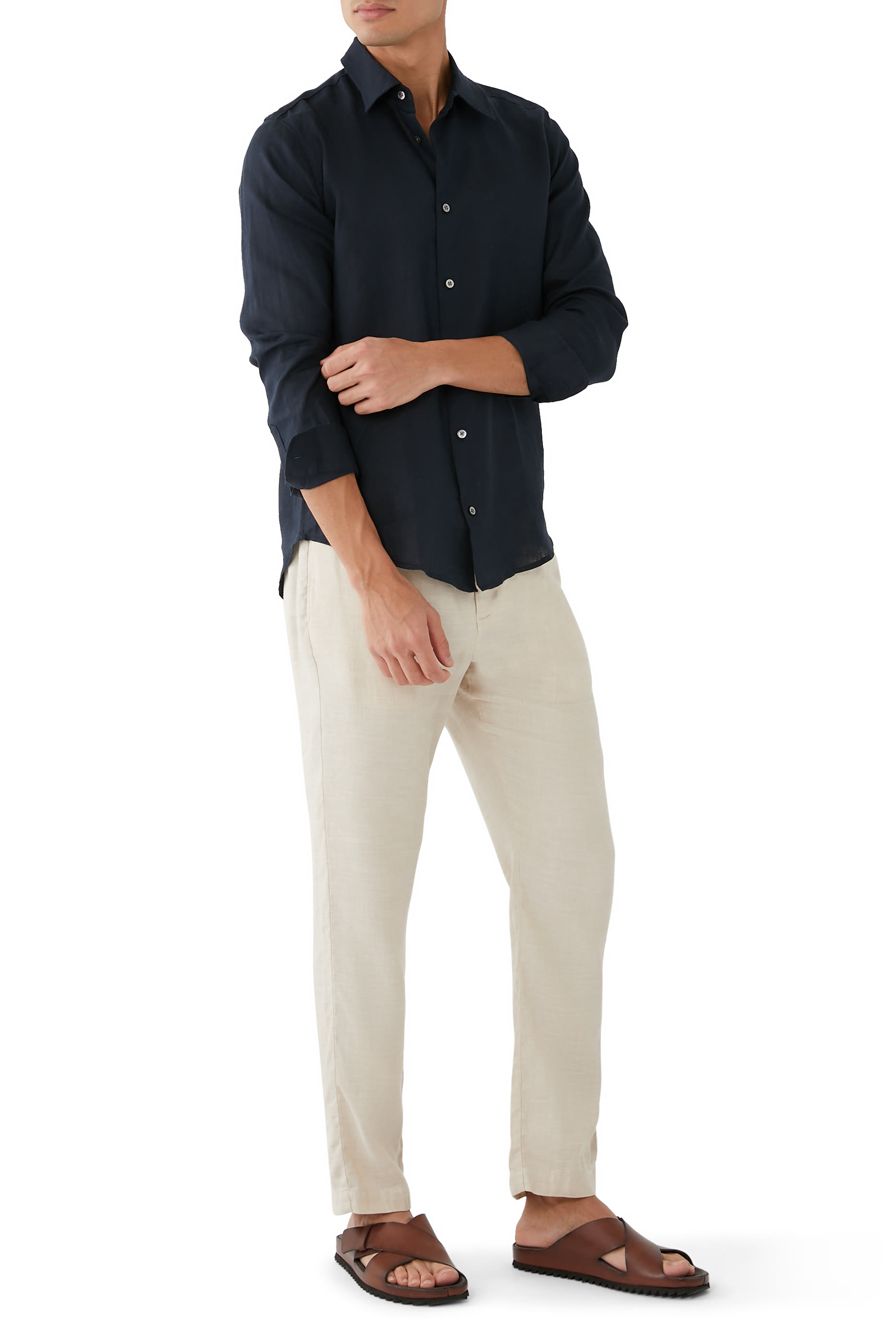 Linen Long-Sleeve Shirt