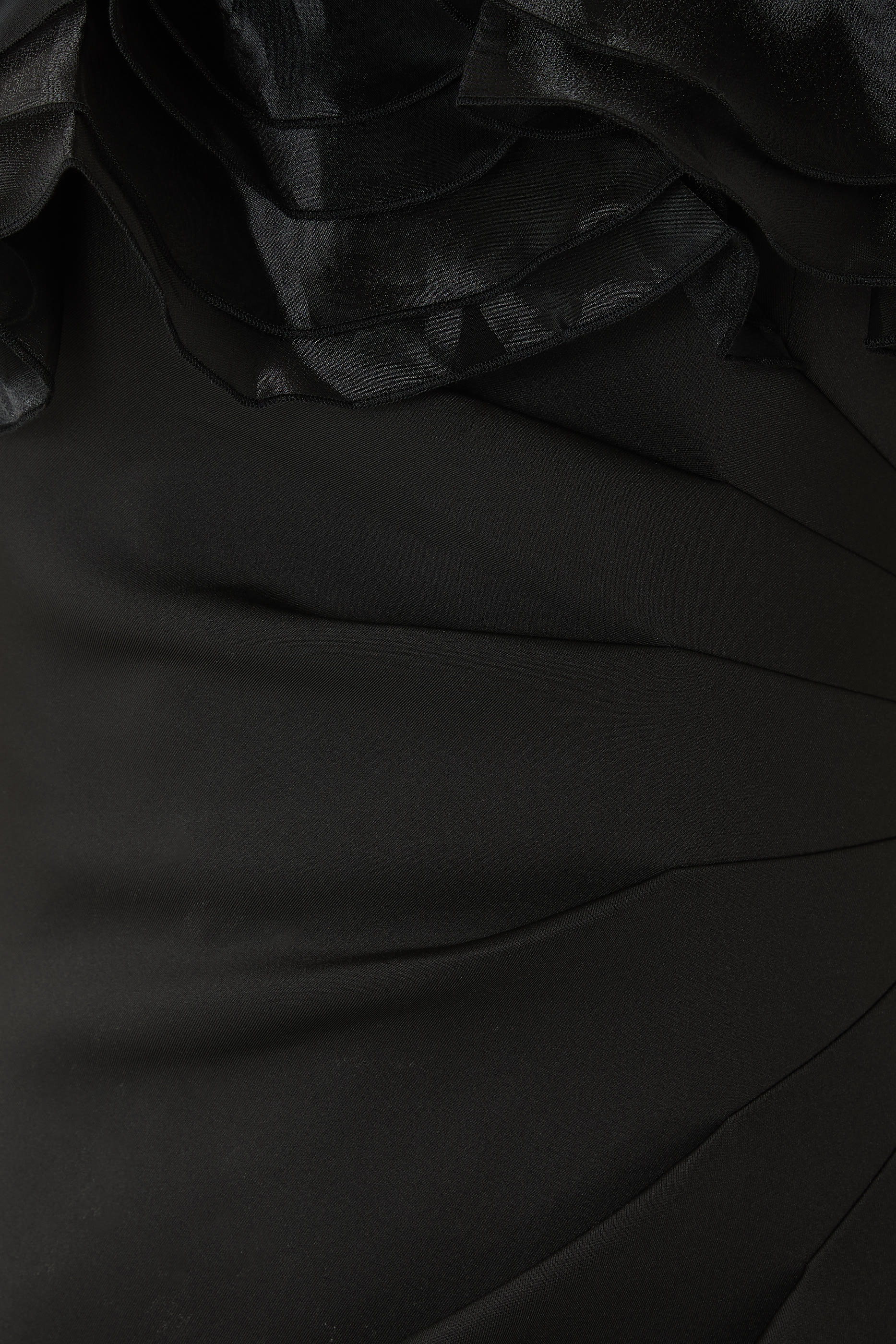 Ruffle Off-Shoulder Gown