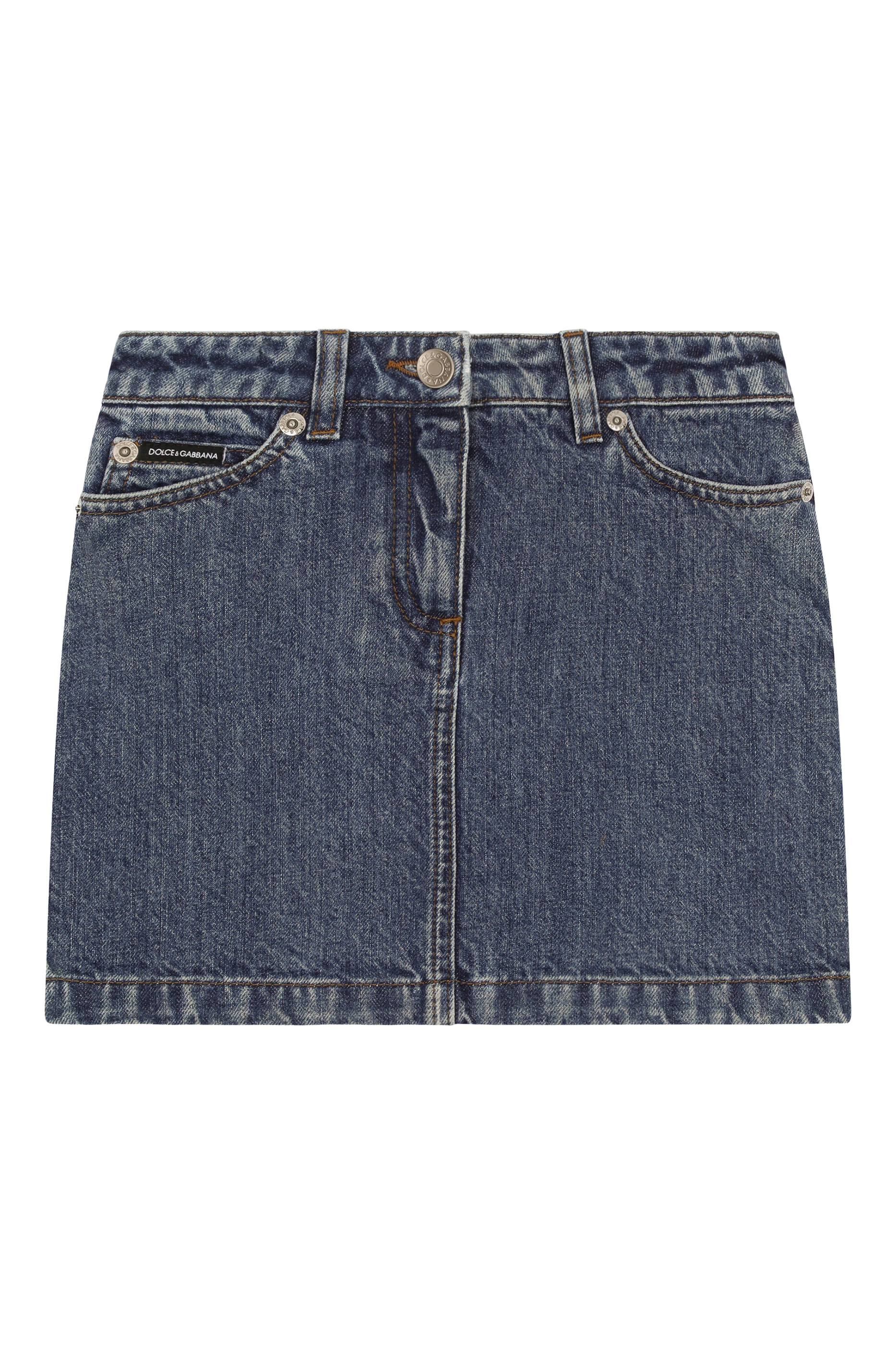 Kids 5-Pocket Denim Mini Skirt