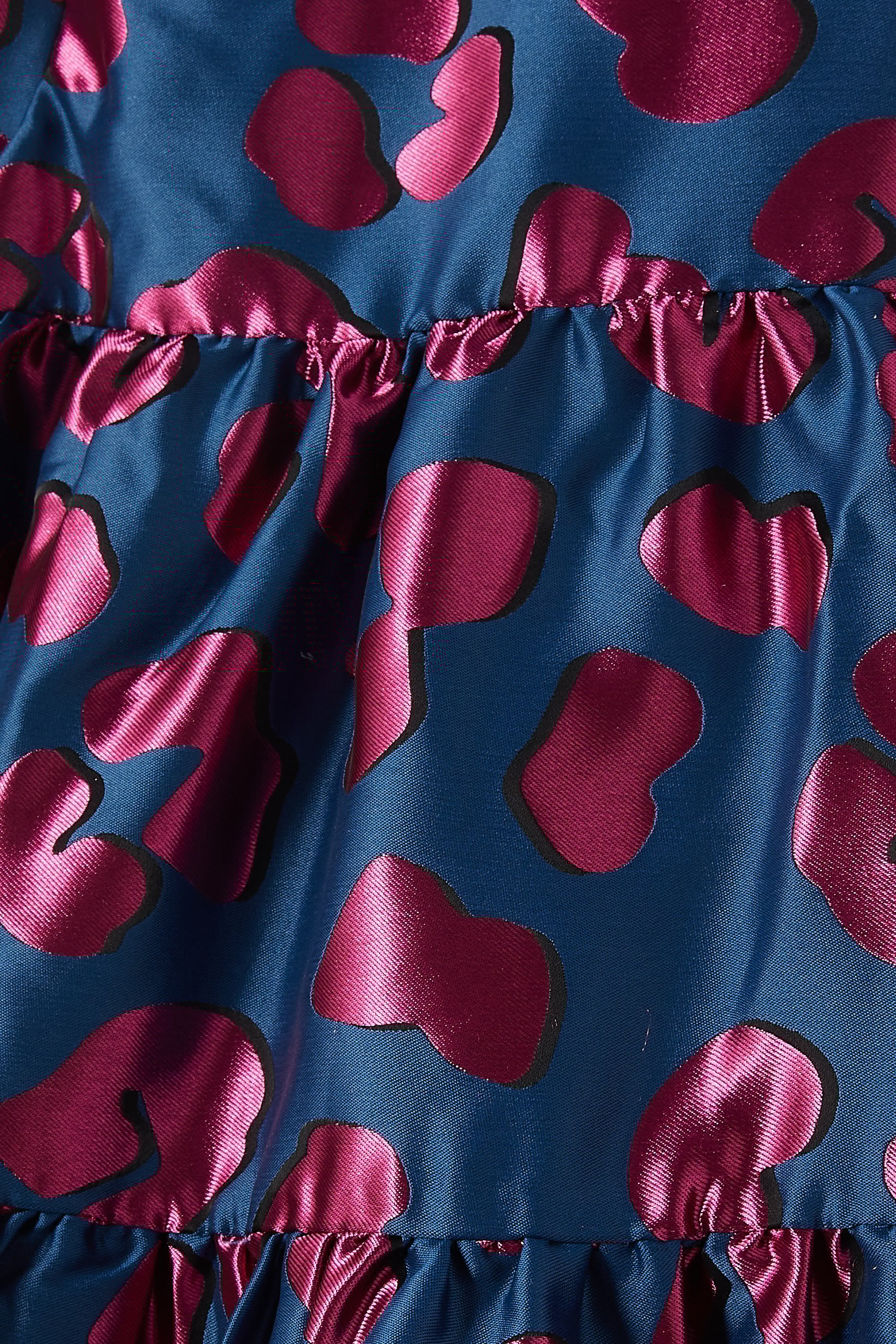 Kids Shiny Leopard Pattern Dress