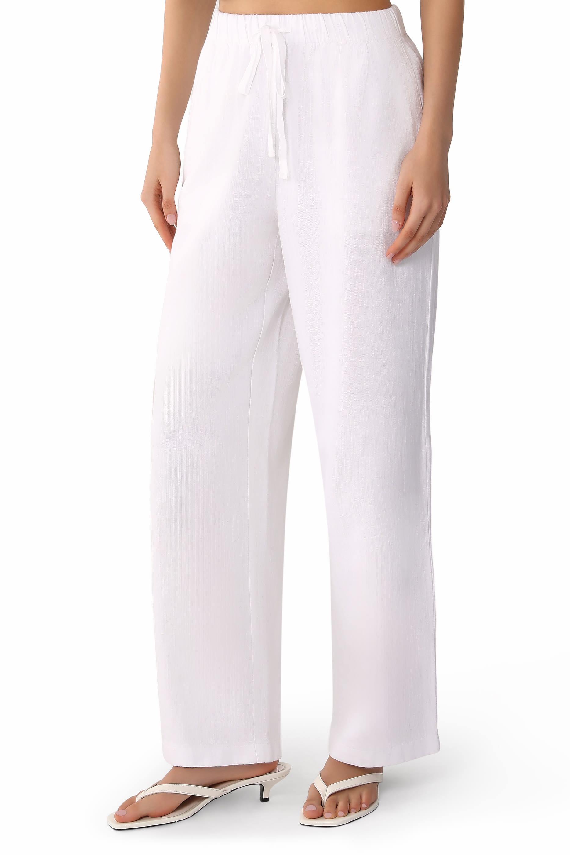 Drawstring Straight Trousers