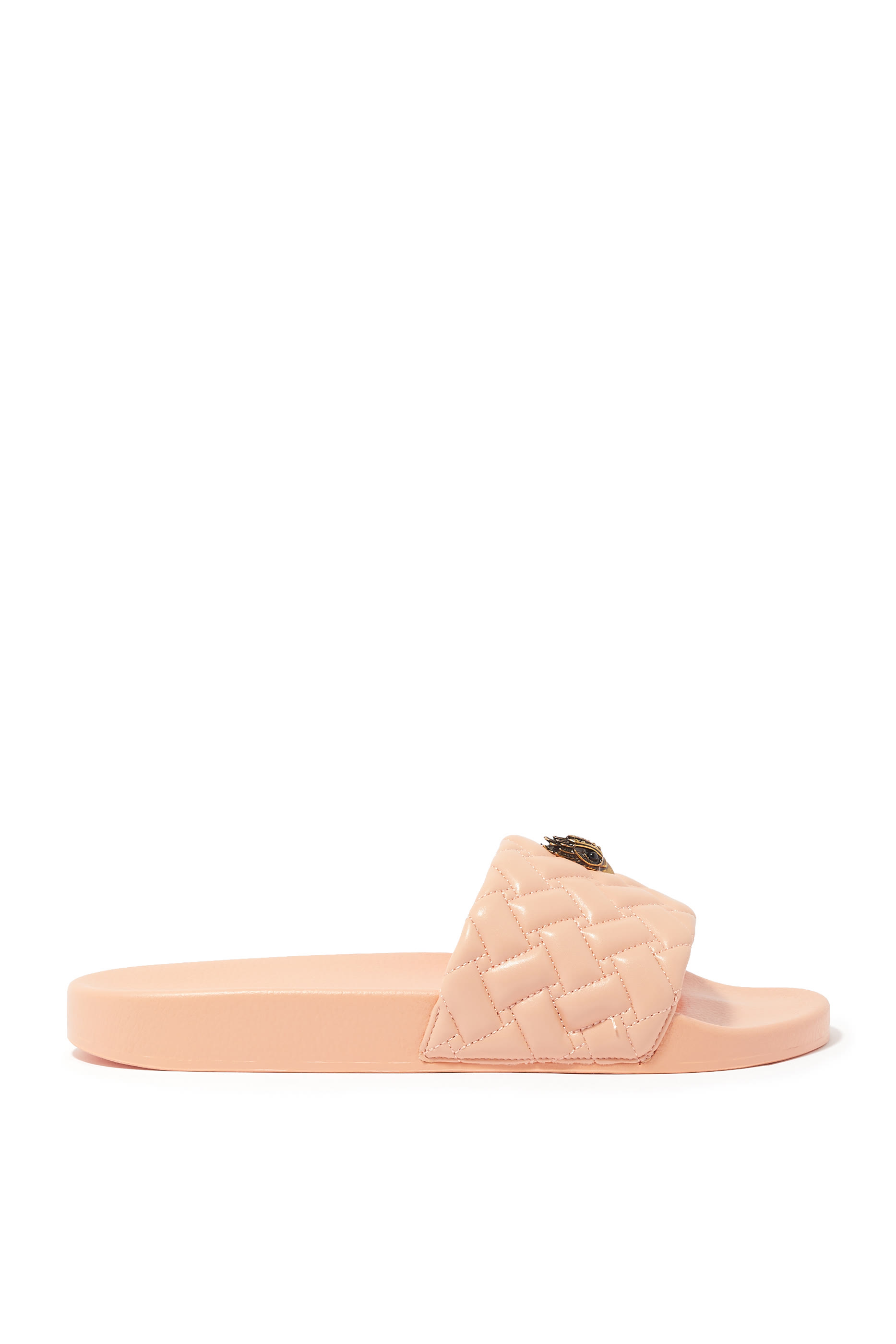 Meena Eagle Faux-Leather Slides