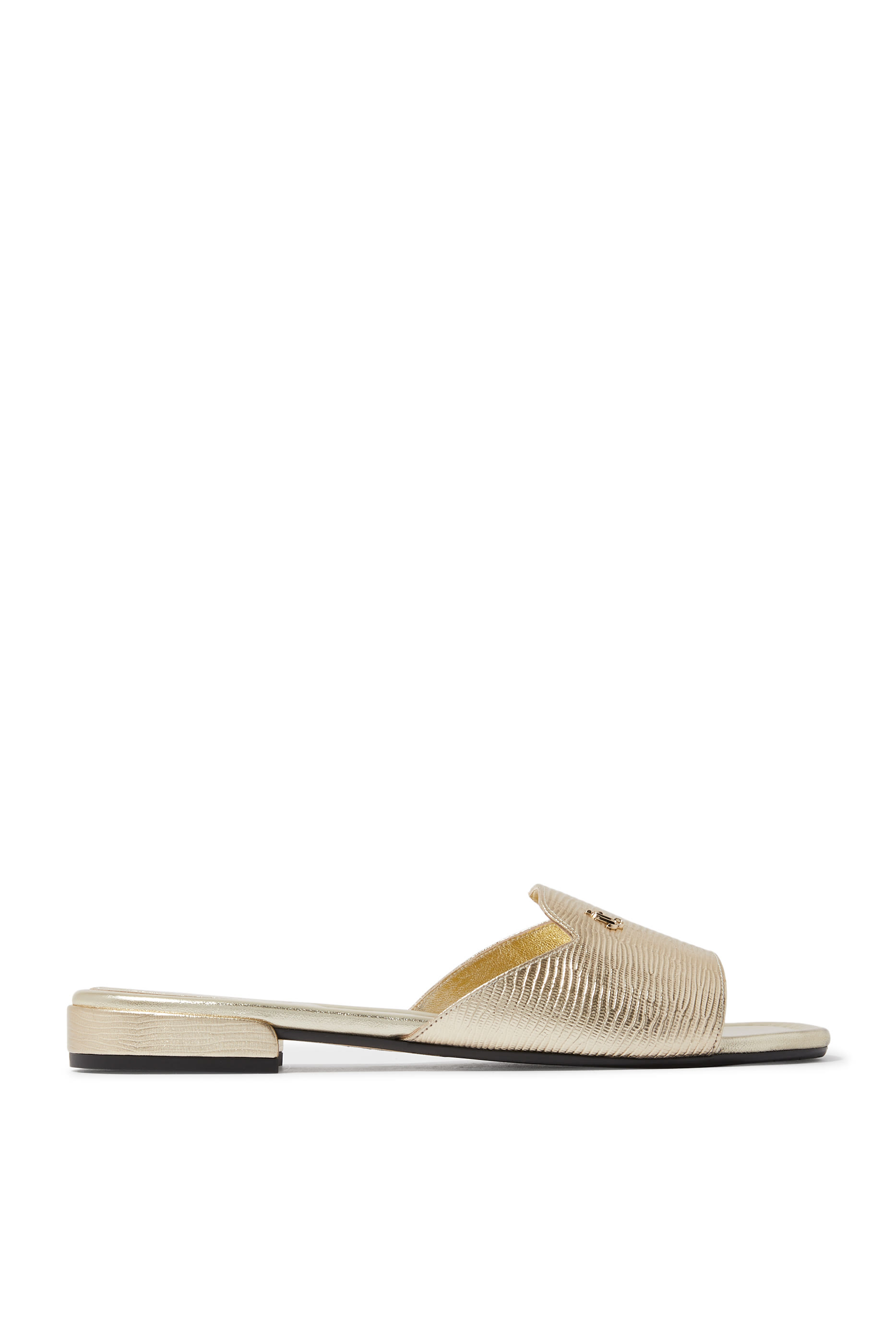 Dina Metallic Leather Sandals