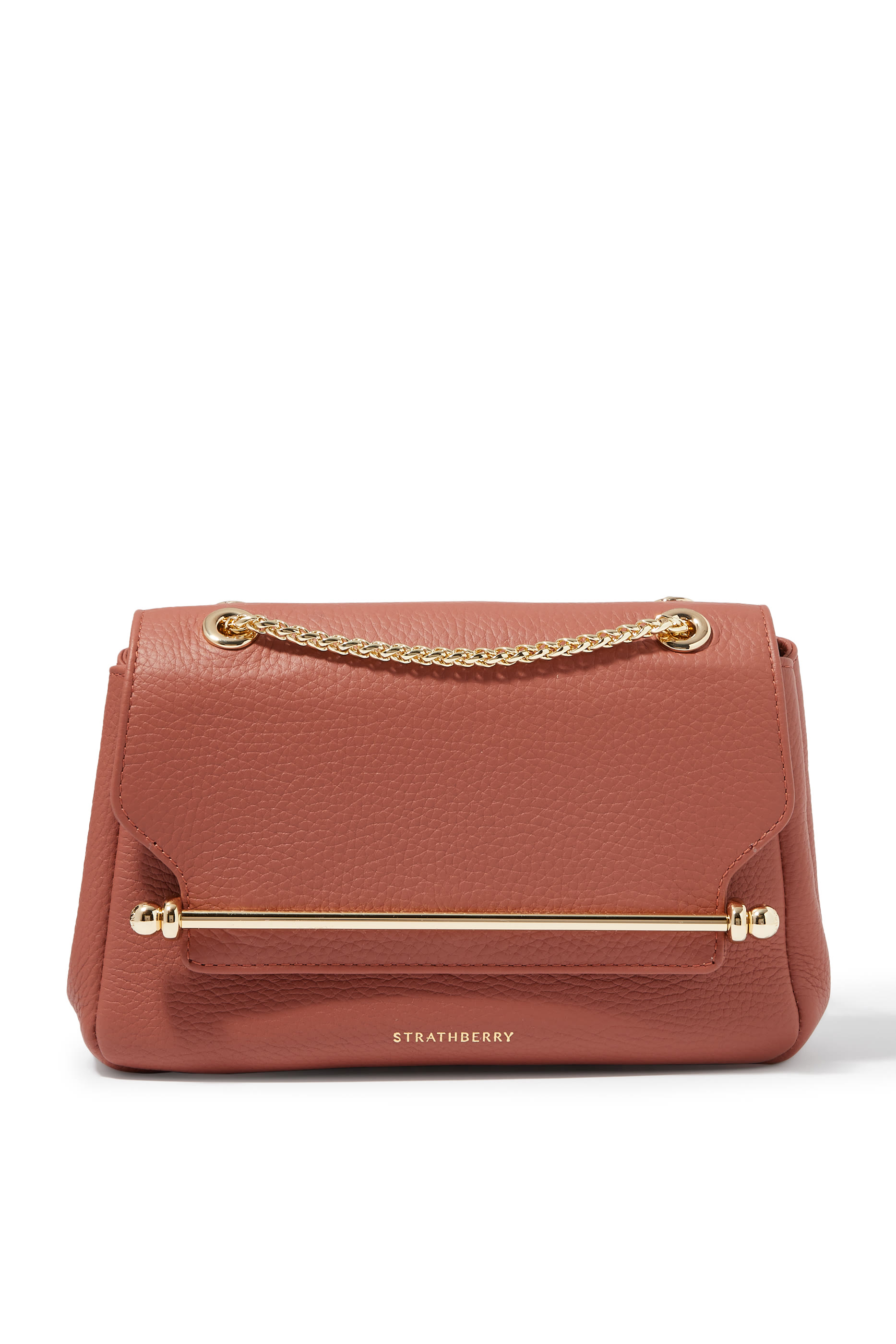East/West Mini Crossbody Leather Mini Handbag