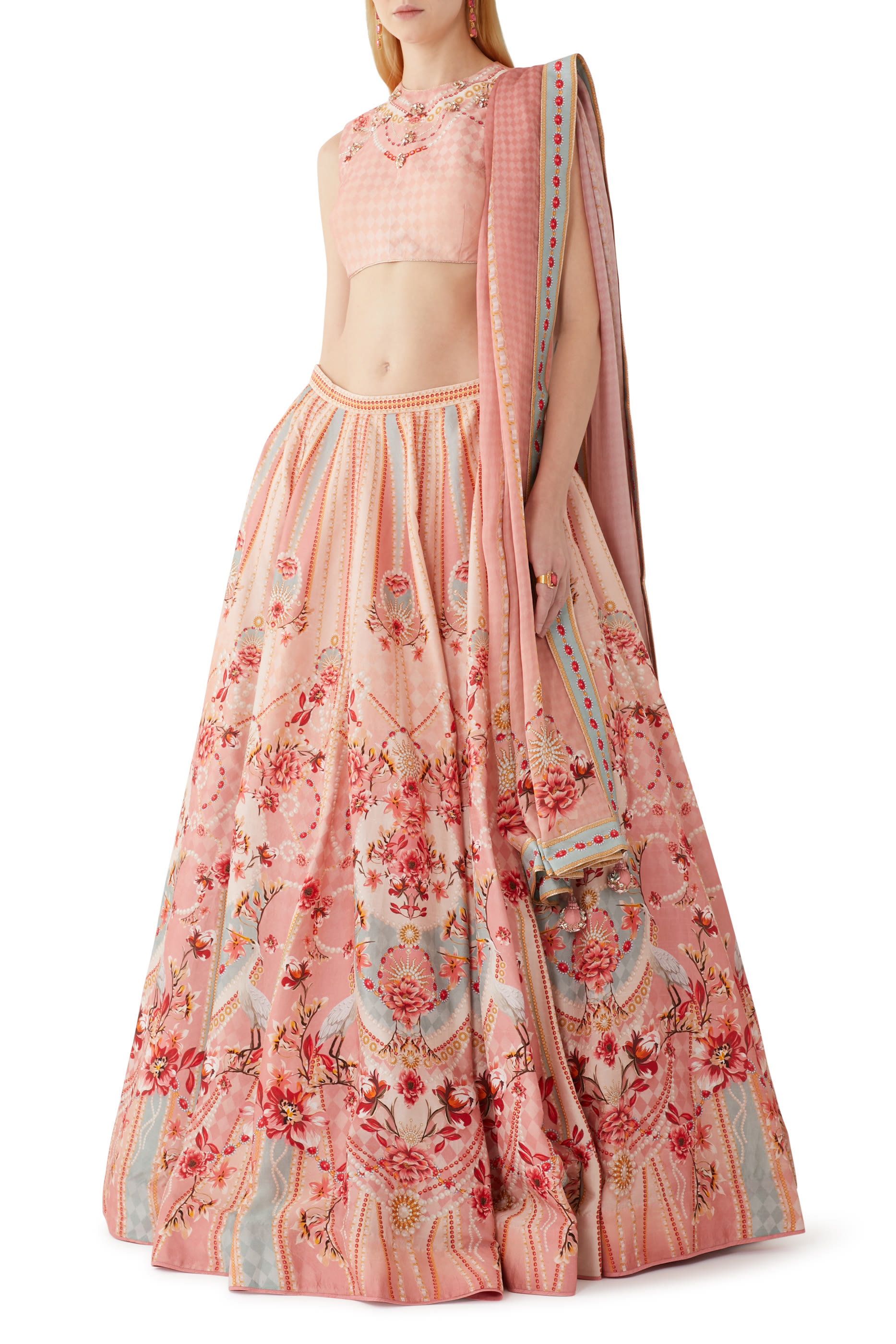 Delia Printed Lehenga Set