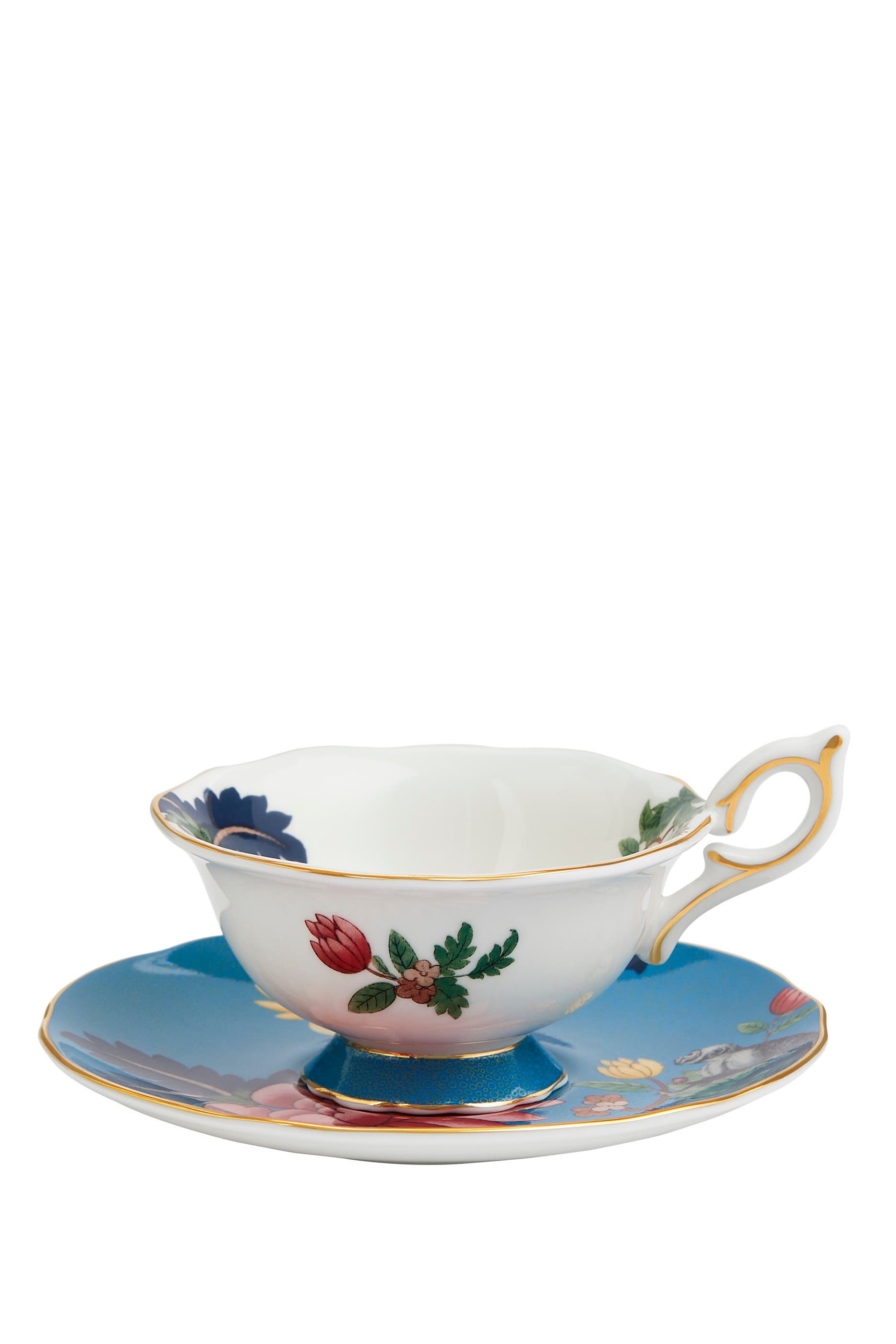 Wonderlust Sapphire Garden Teacup & Saucer
