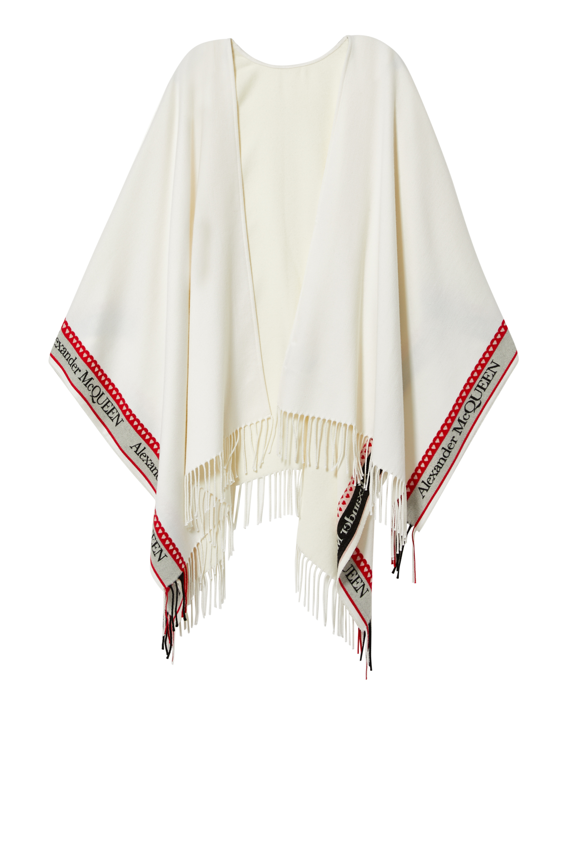 Heart Wool and Cashmere Poncho