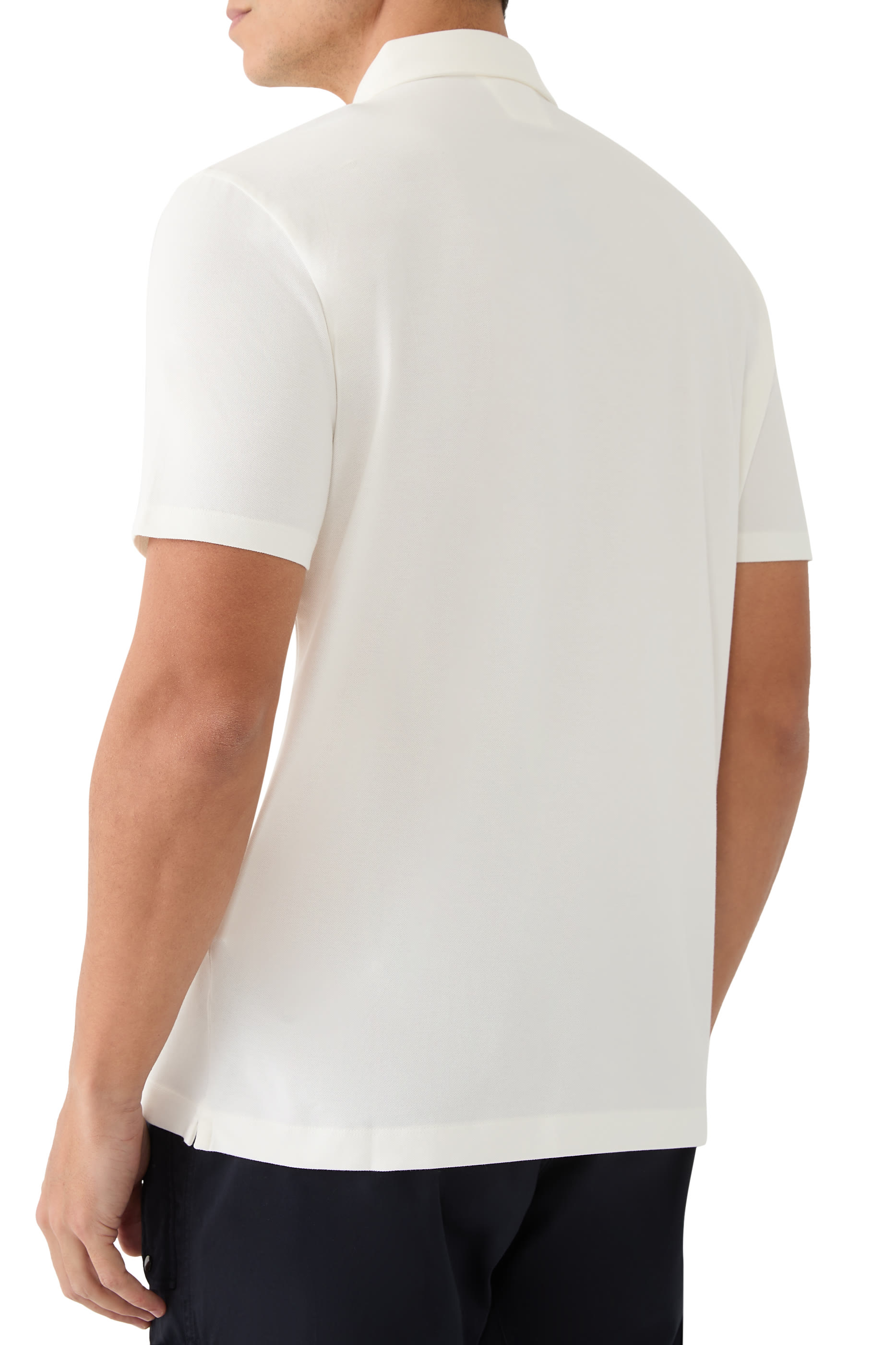 Logo Stretch Piquet Polo Shirt