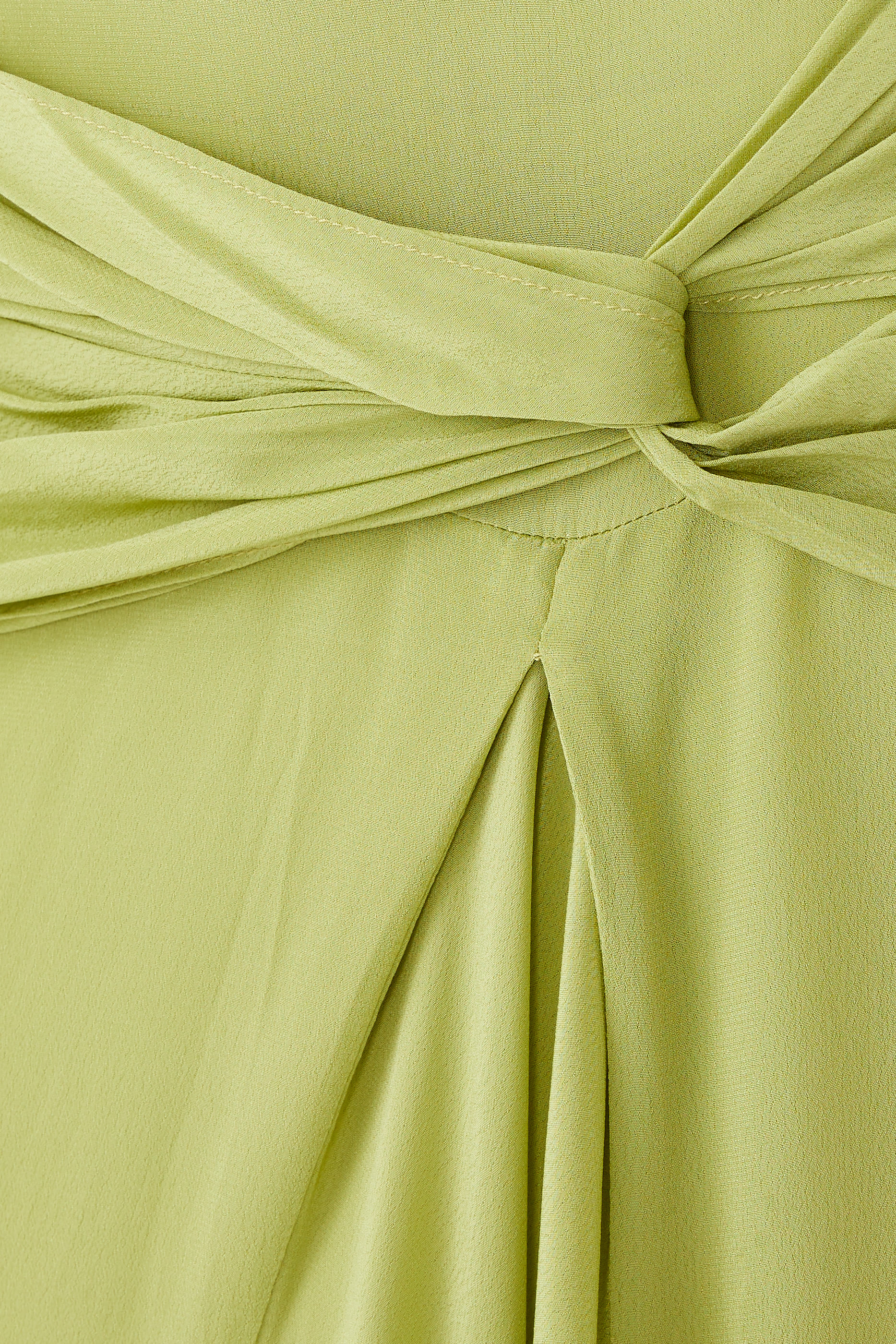 Arlowe Pea Shoot Crepe De Chine Maxi Dress