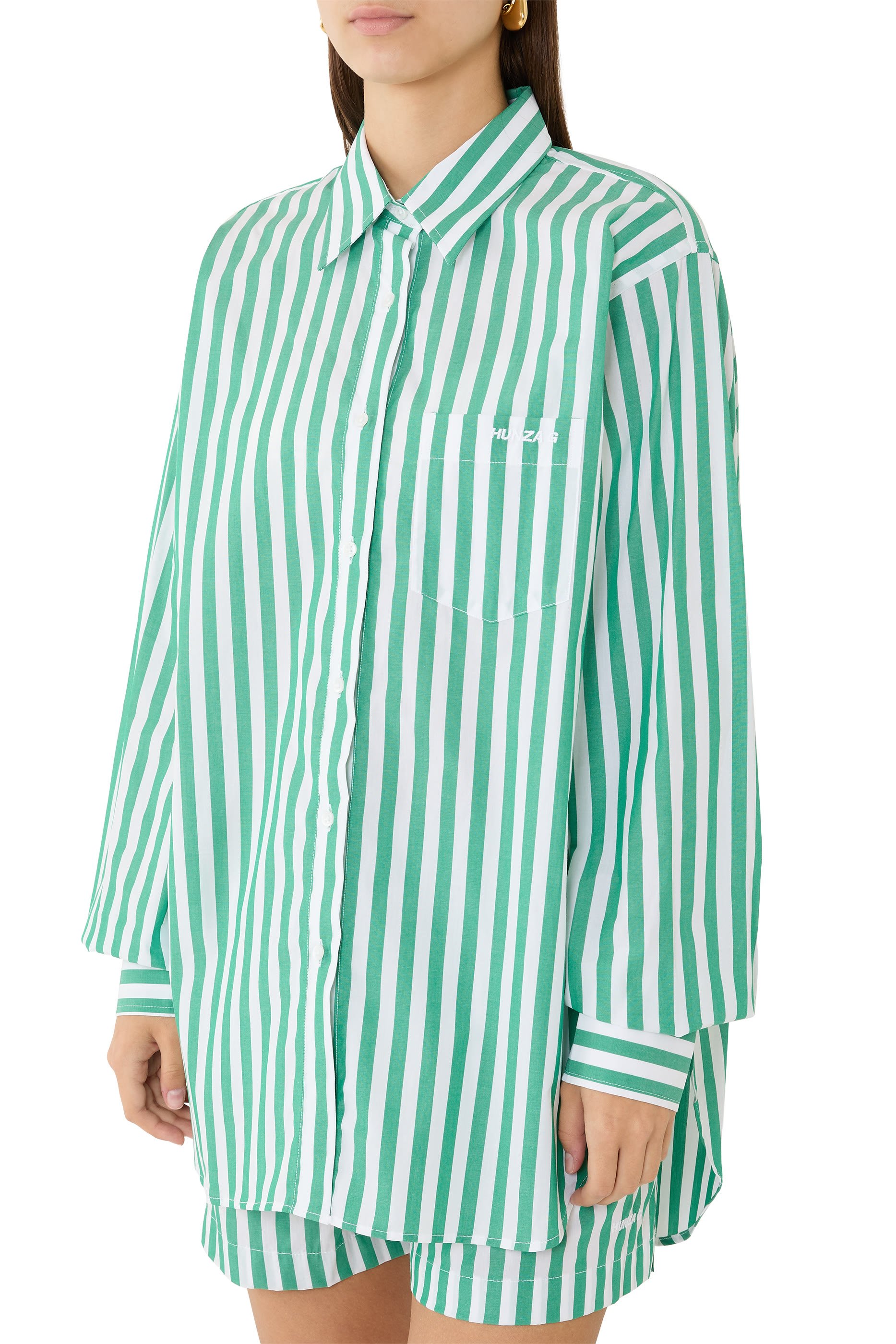 Cabana Stripe Embroidered Shirt