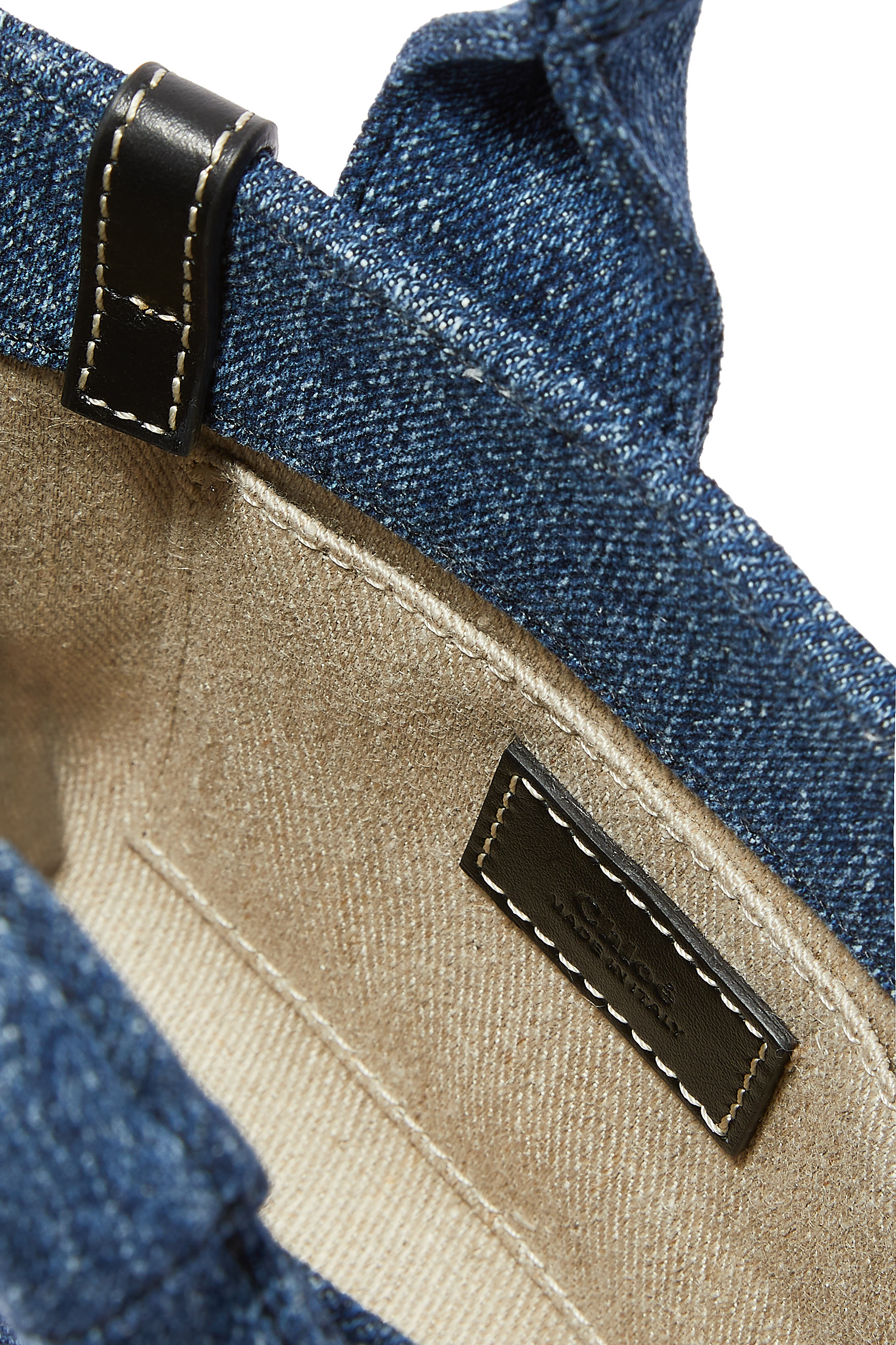 Mini Denim Woody Tote Bag