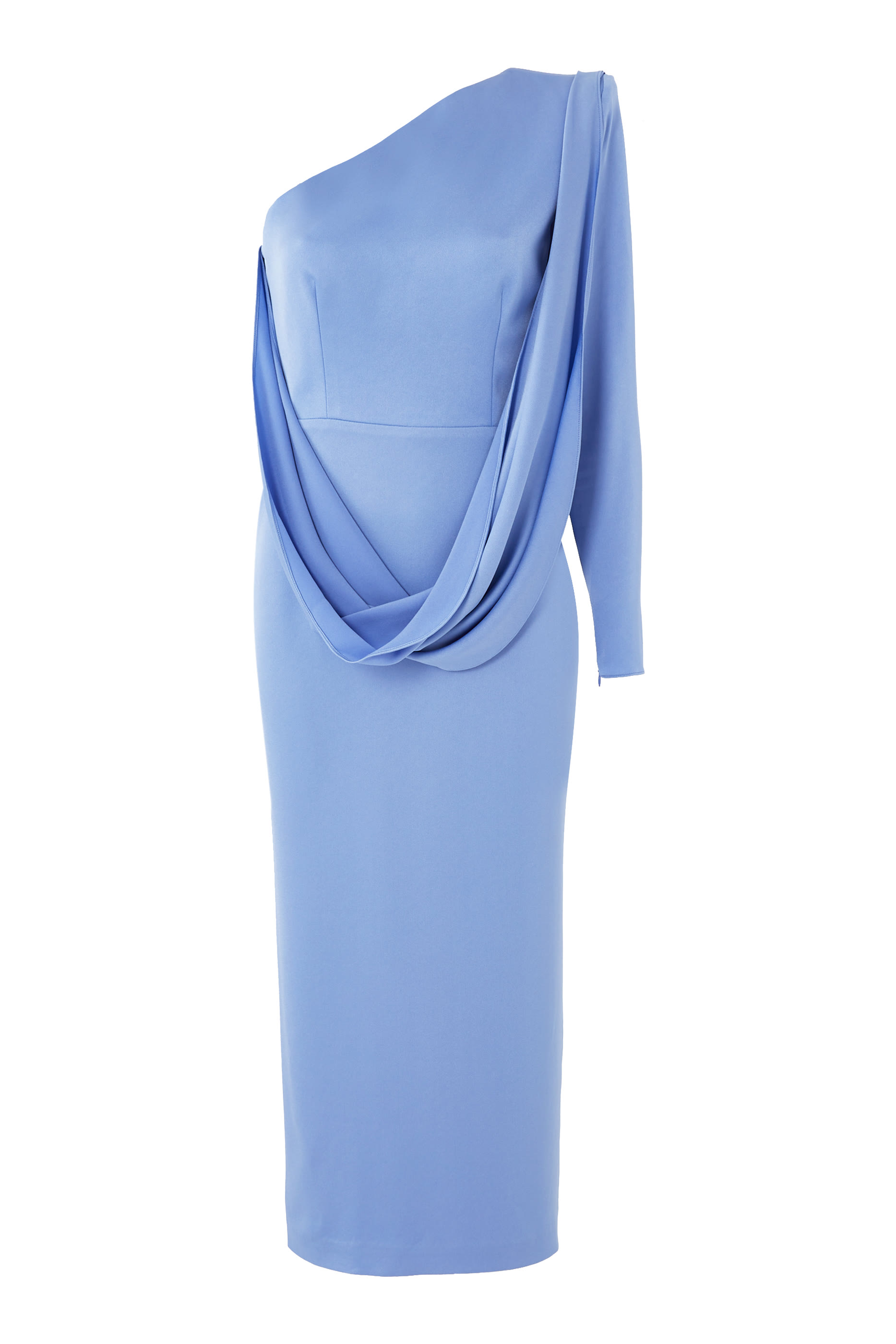 One-Sleeve Drape Dress