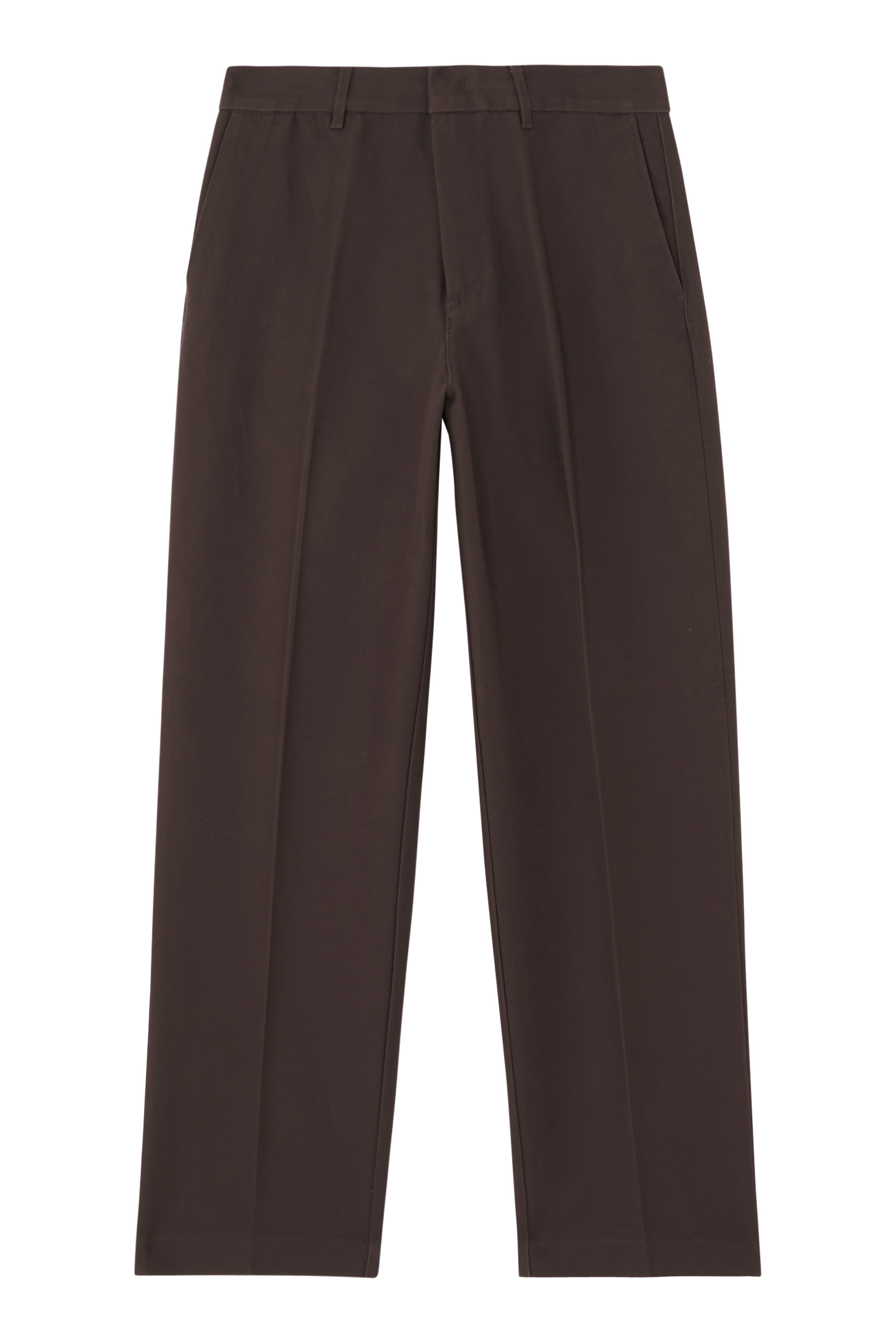 Straight-Leg Canvas Pants