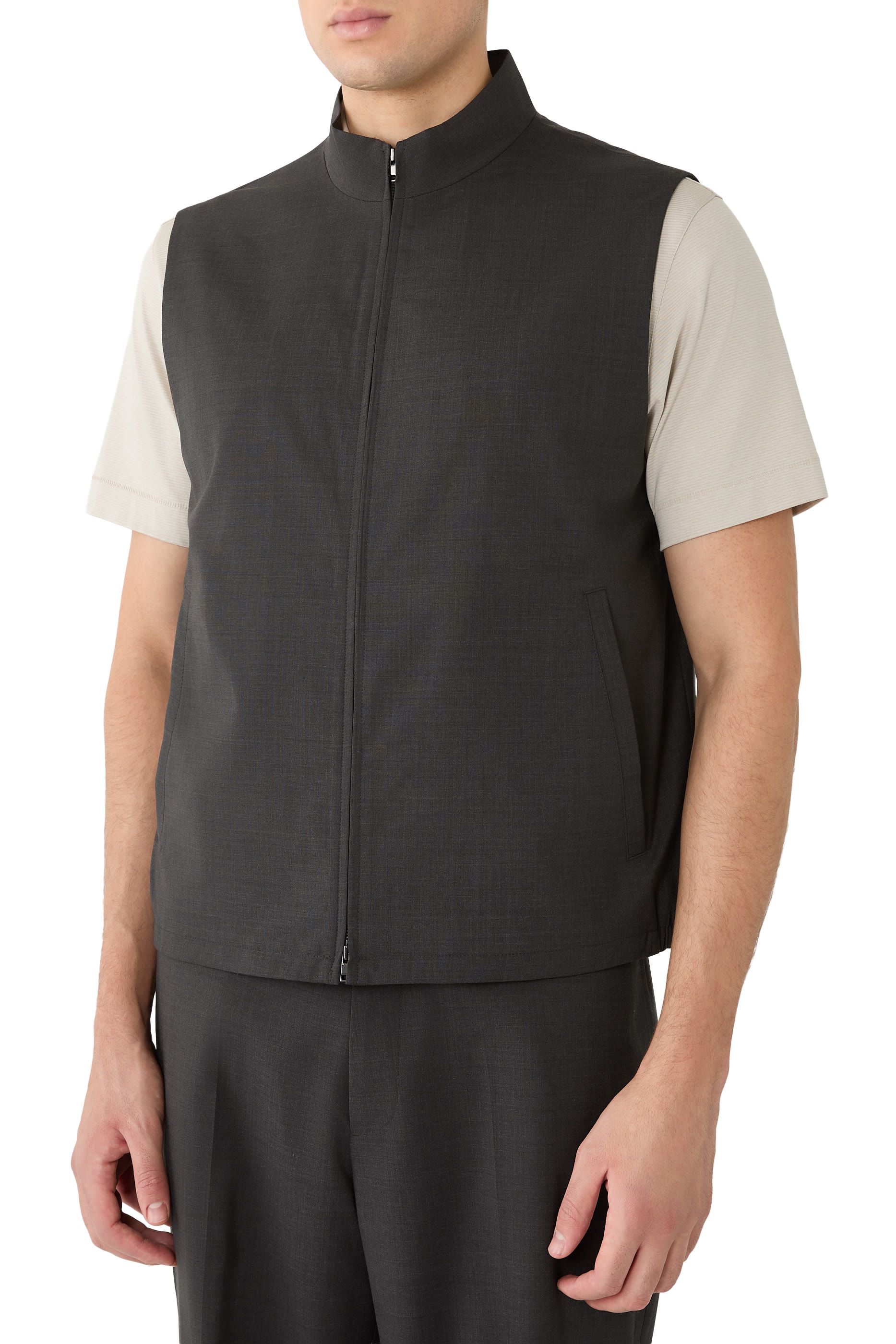 Zip Motion Wool Vest