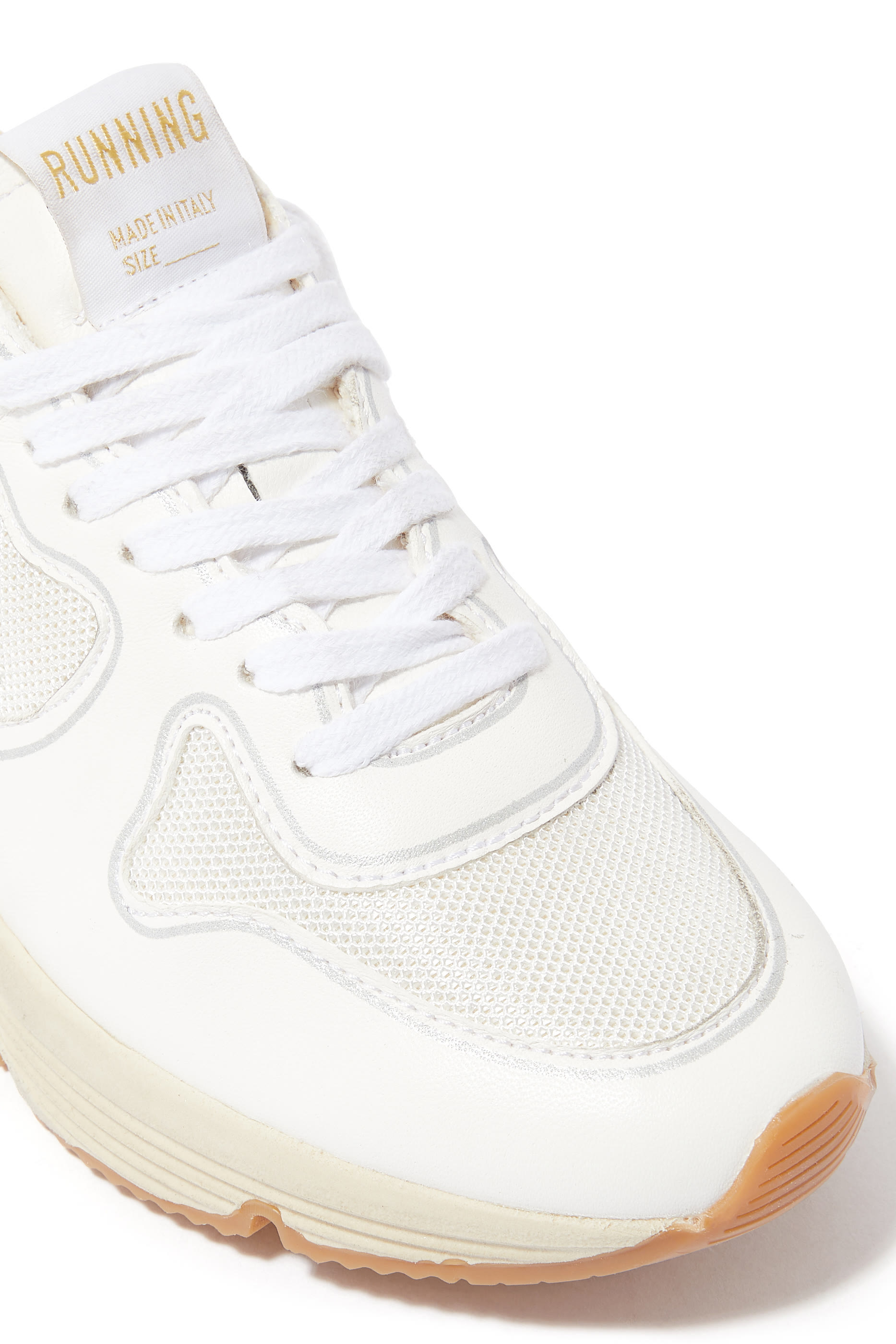 Running Sole Leather Sneakers
