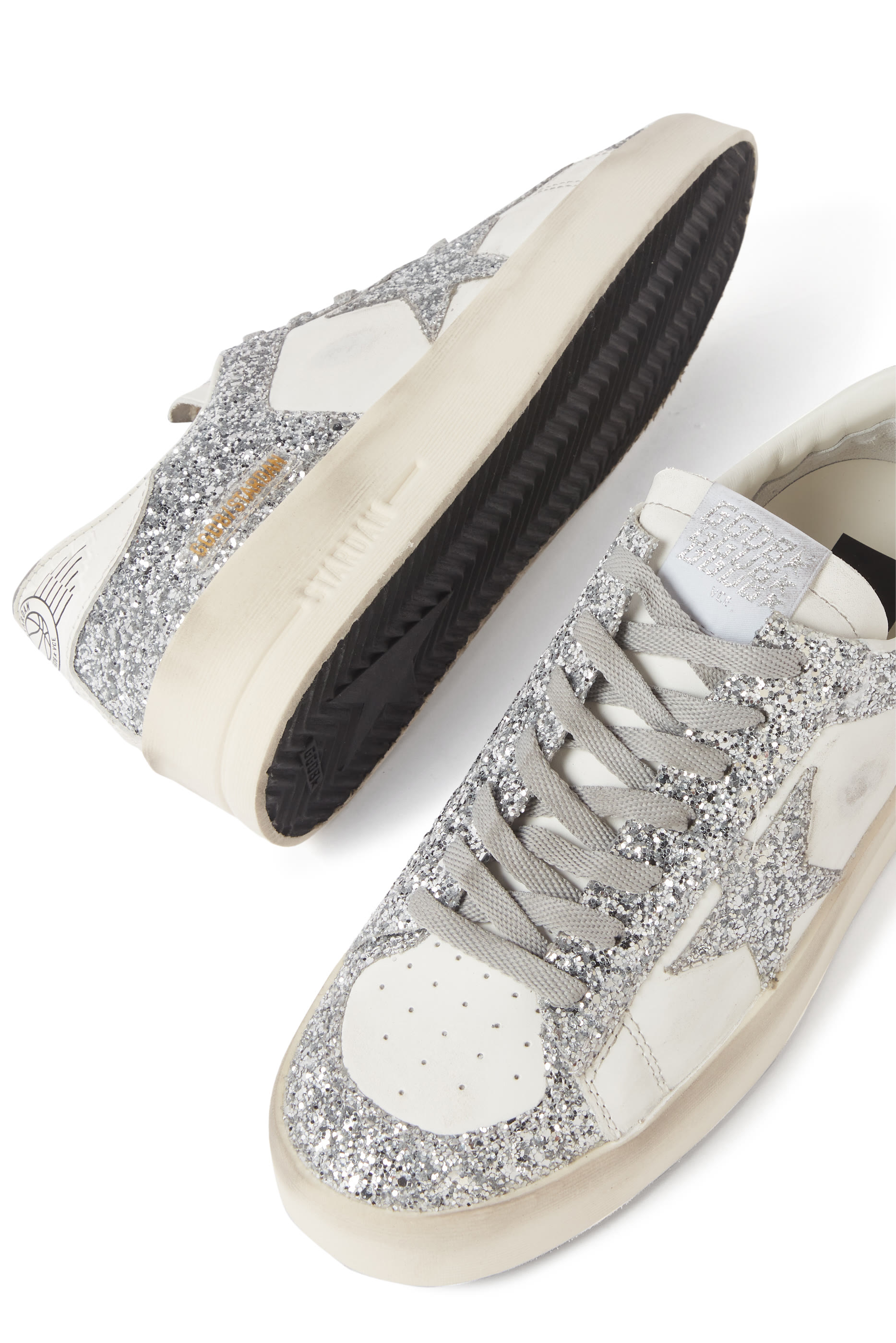 Stardan Glitter Leather Sneakers
