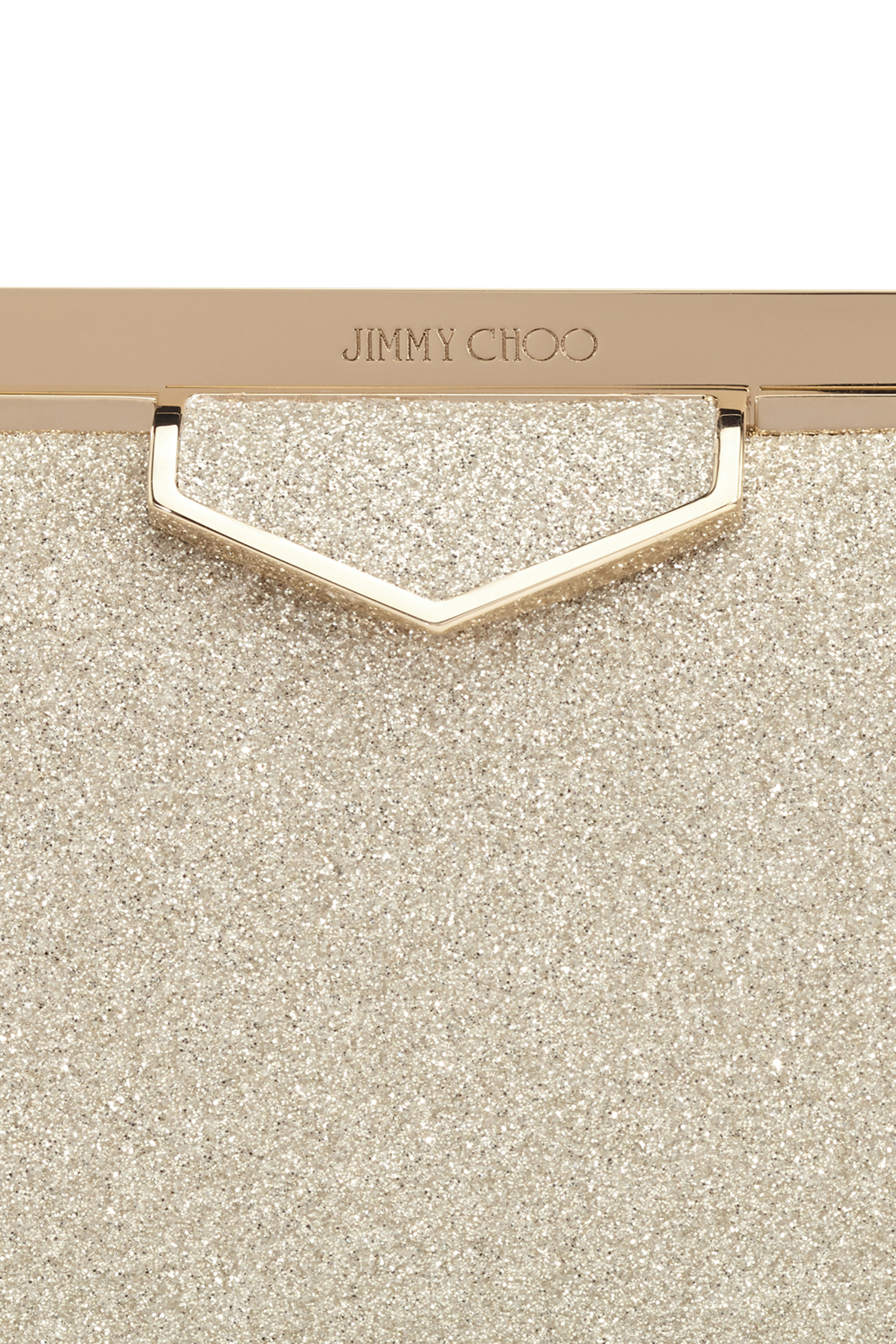 Ellipse Coarse Glitter Clutch