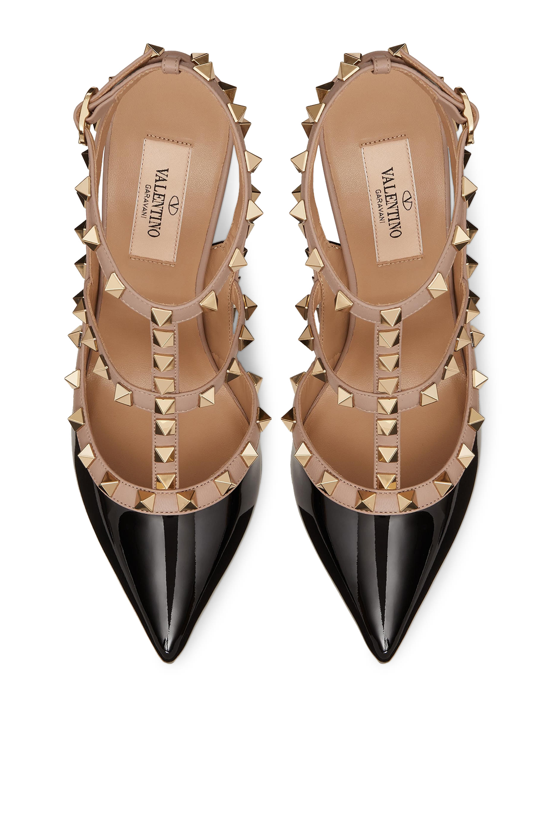  Rockstud Leather Sandals