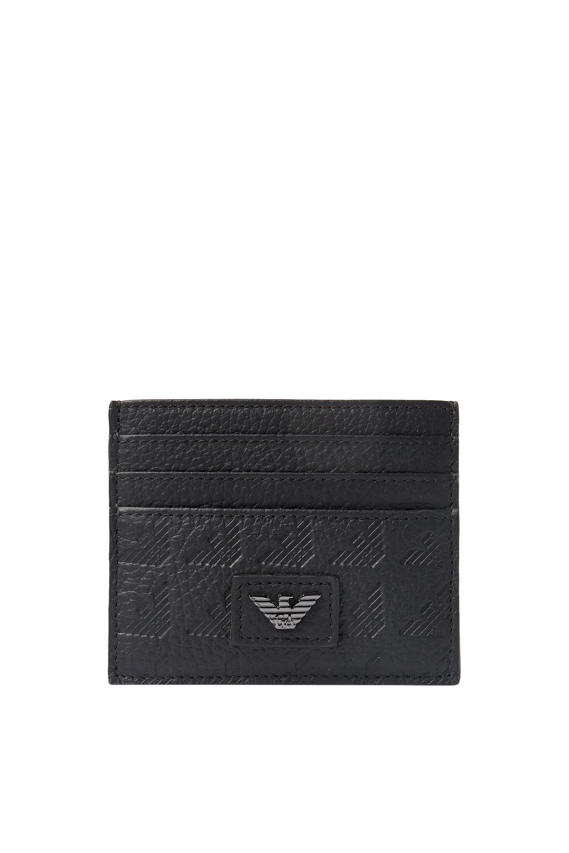 Leather Card Holder with Eagle Logo