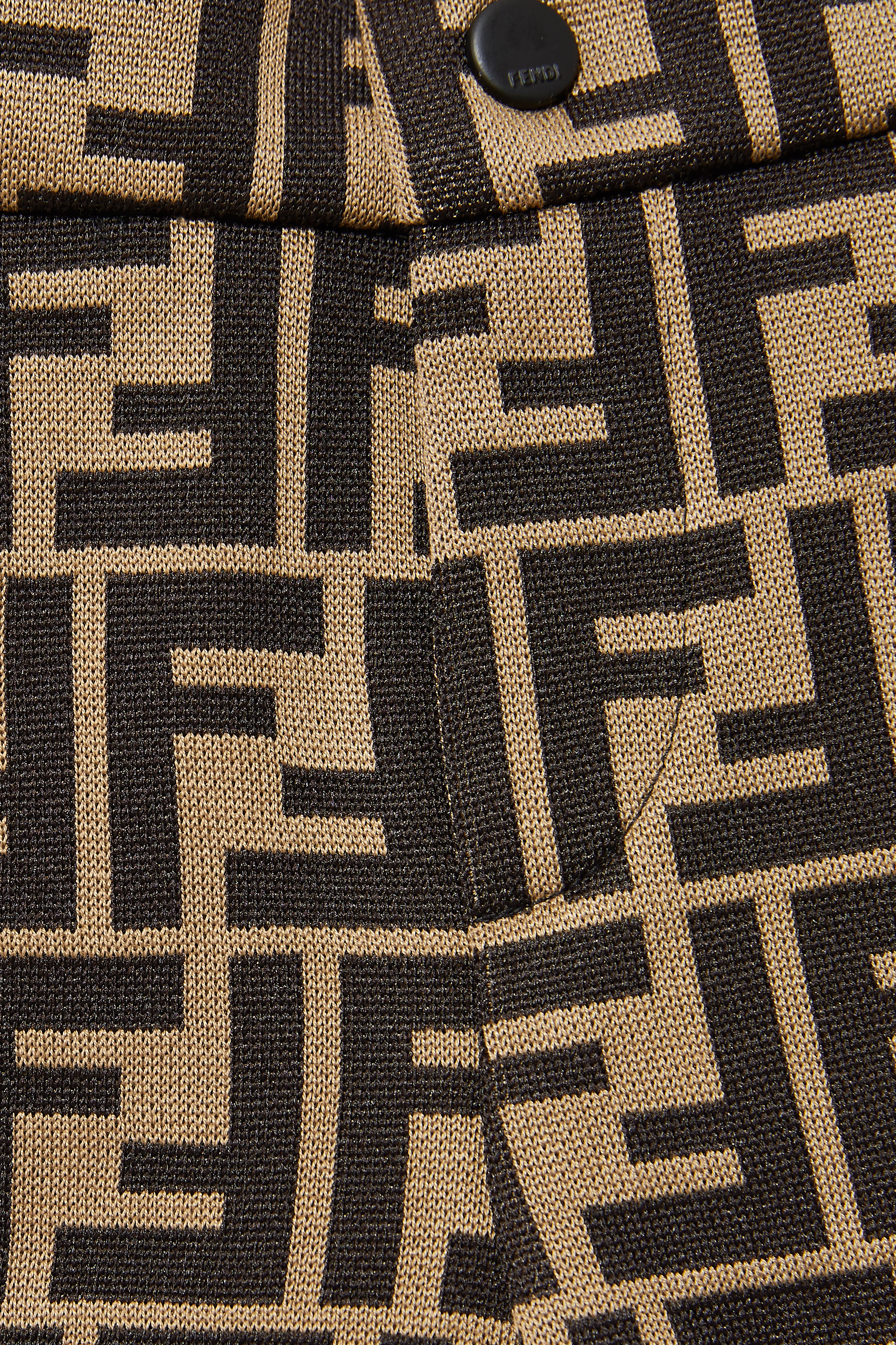 FF Logo Cotton Blend Shorts