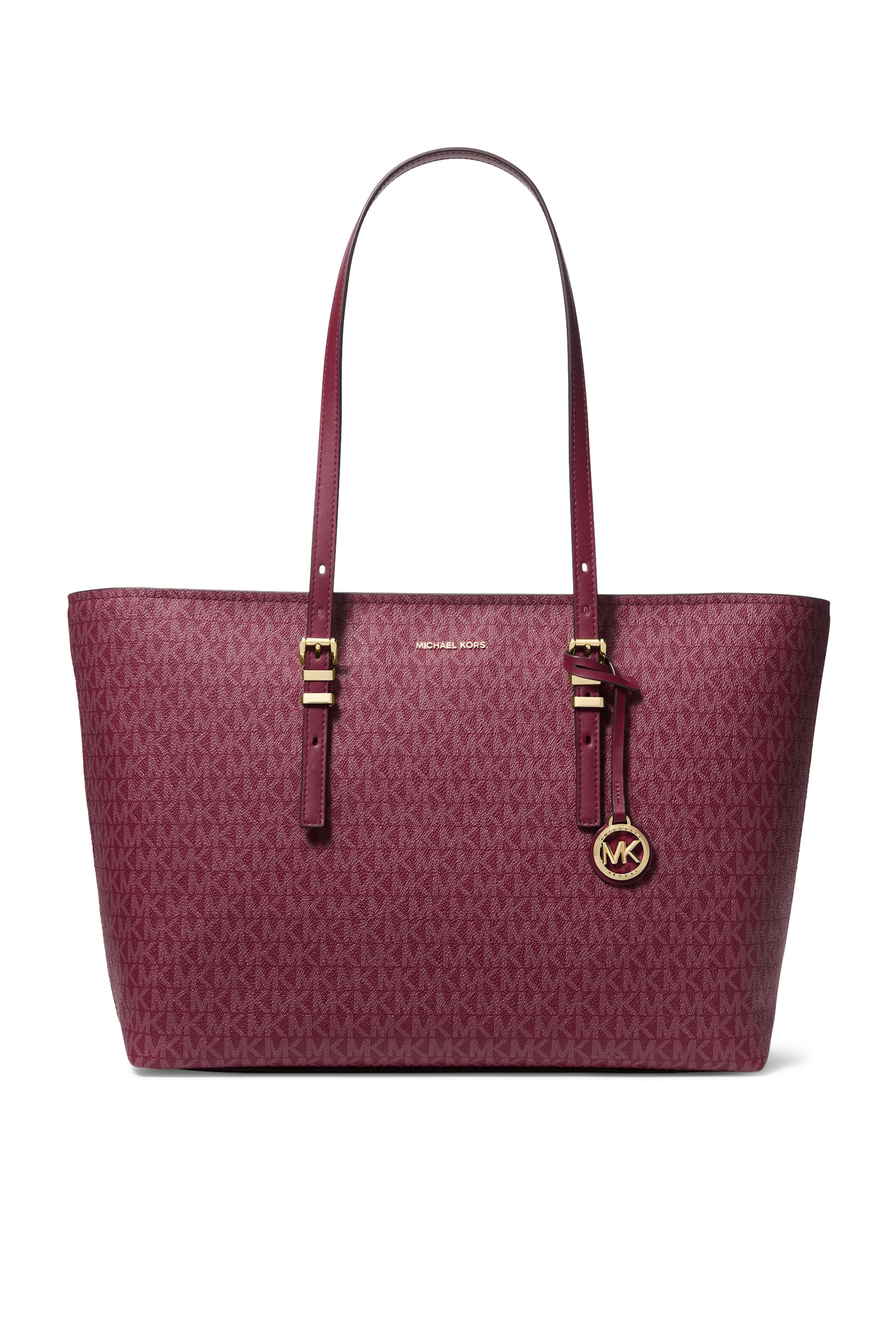 Quinn Large Signature Logo Leather Tote Bag